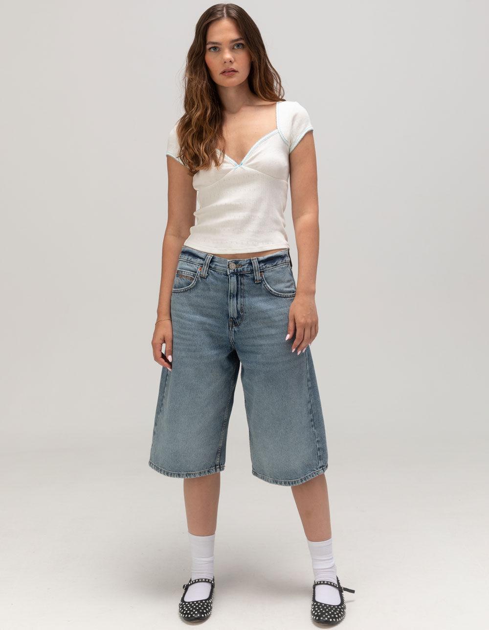 BDG Urban Outfitters Sunny Pointelle Womens Top - OFF WHITE Product Image