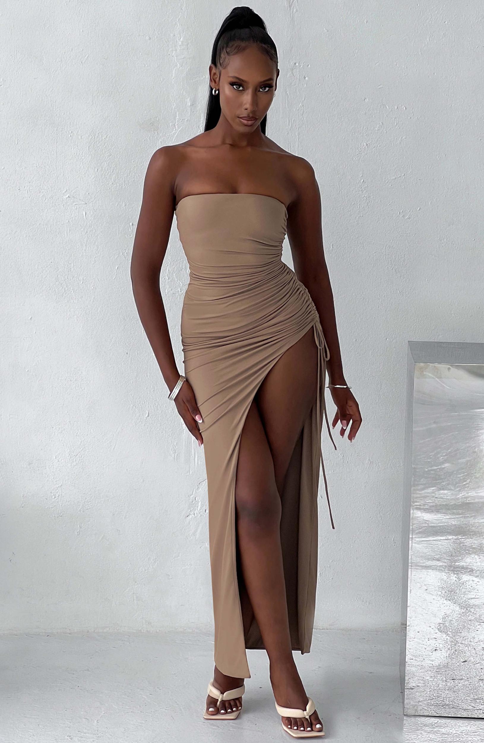 Lavina Maxi Dress - Mocha Product Image