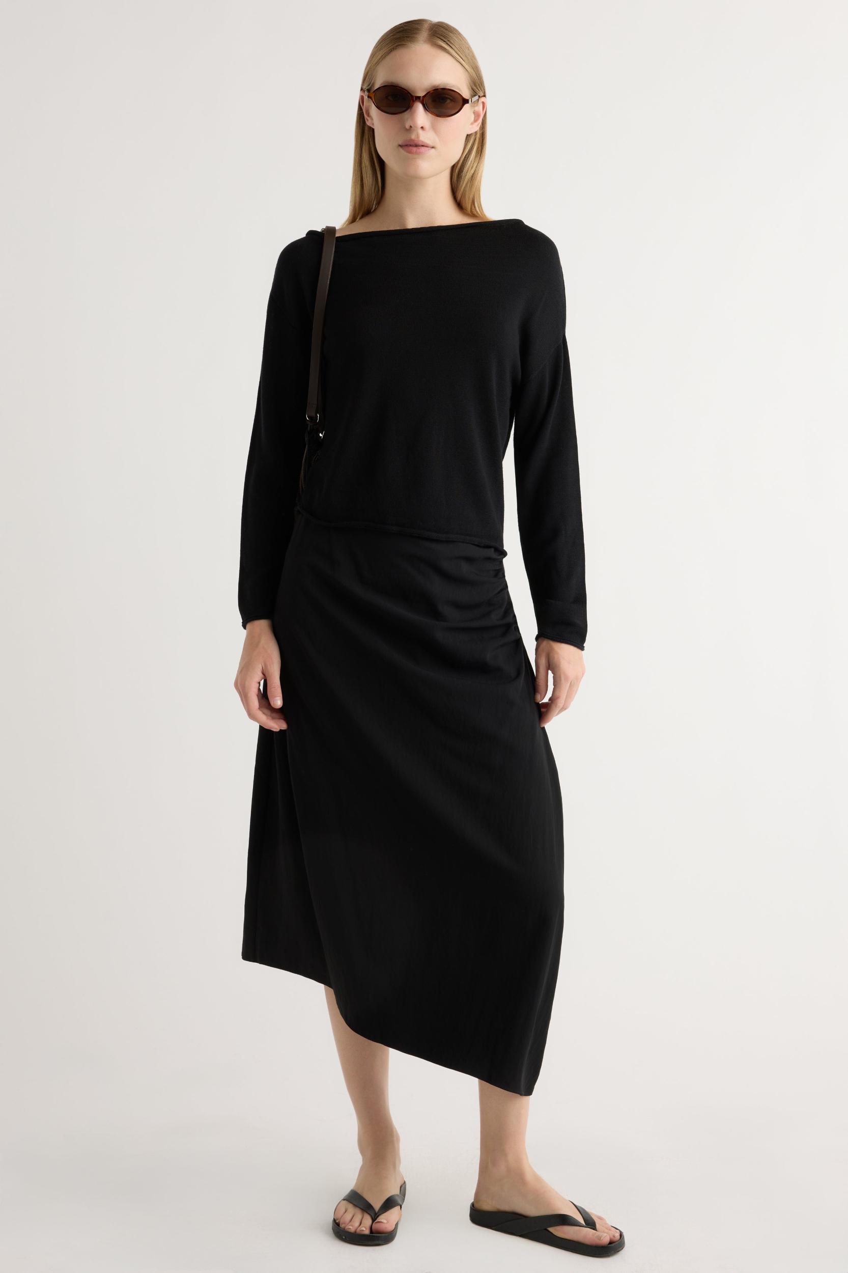 Hachi Tencel-Wool Off-Shoulder Sweater Product Image