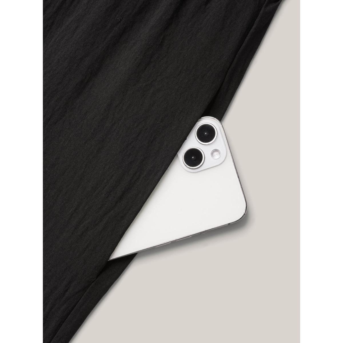 Plus Size Black Floral Mesh Embroidered Flared Jumpsuit Women Elegant Short sleeve Round Neck Everyday-Elegant Loose Jumpsuits BloomChic 10/M Product Image