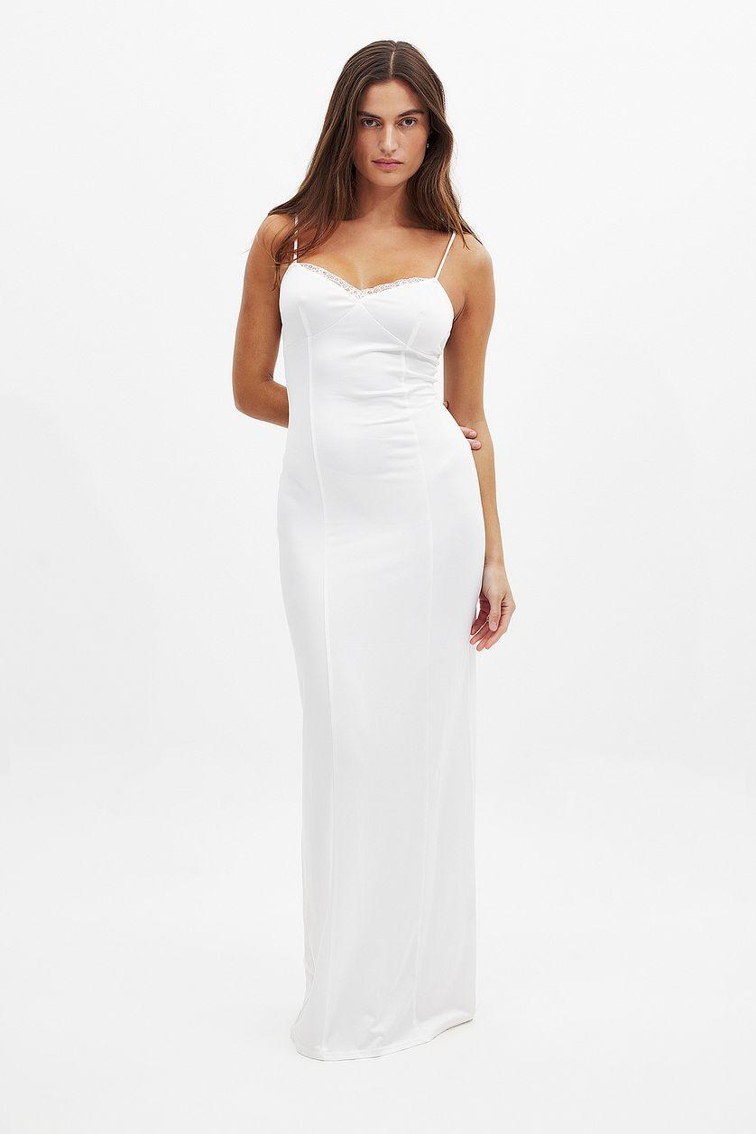 Deep Back Lace Detail Maxi Dress Product Image