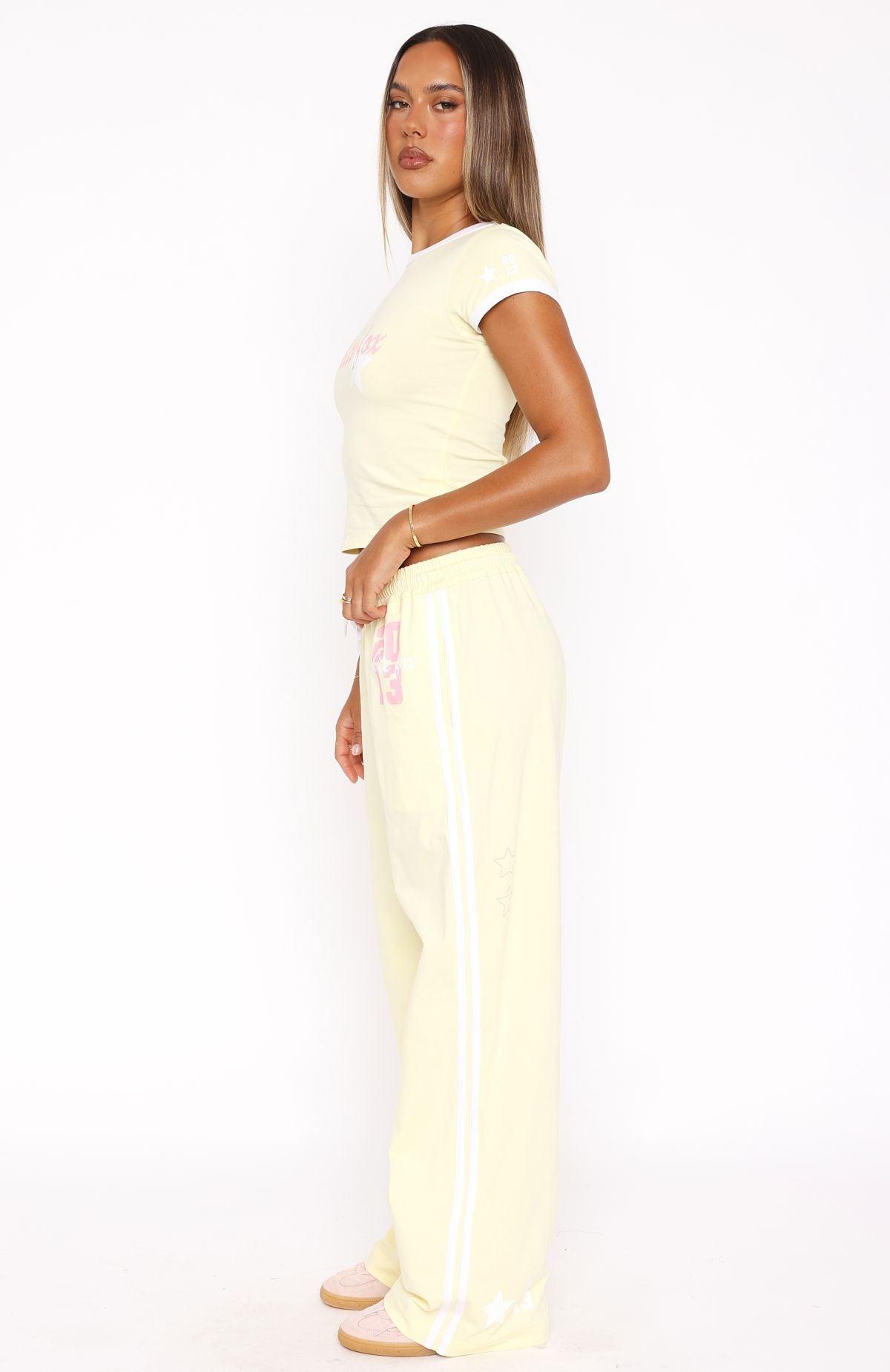 All Star Season Track Pants Lemon Product Image