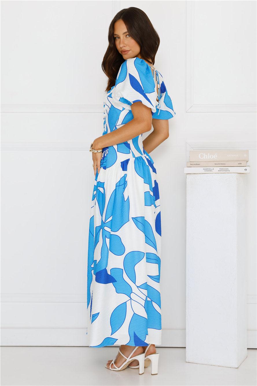 Jet Set Go Maxi Dress Blue Product Image