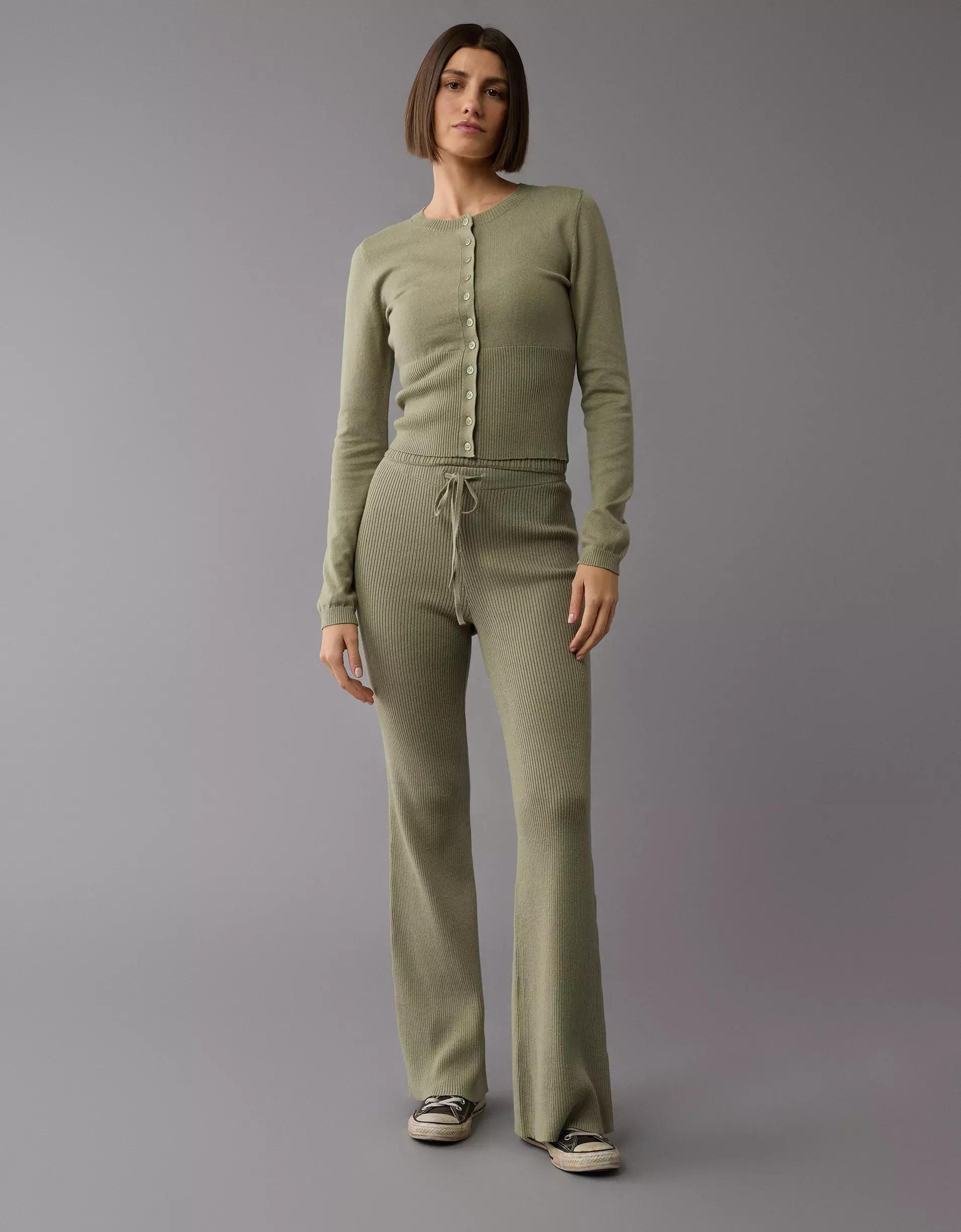 AE Mid-Rise Bootcut Sweater Lounge Pant Product Image