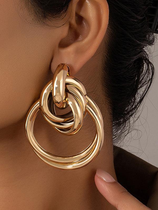 Geometric Drop Earrings Product Image