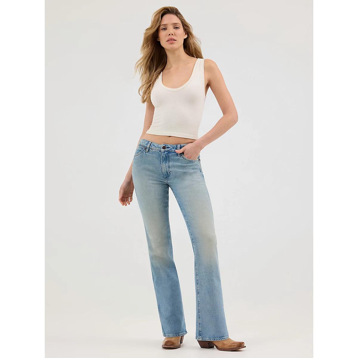 Women's Bootcut Jean in Worn Product Image