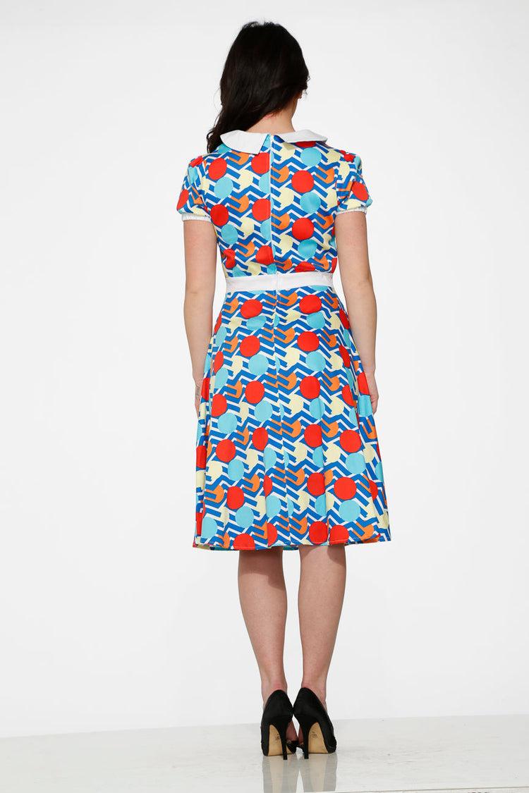 Stripe Red Dot Swing Dress Product Image