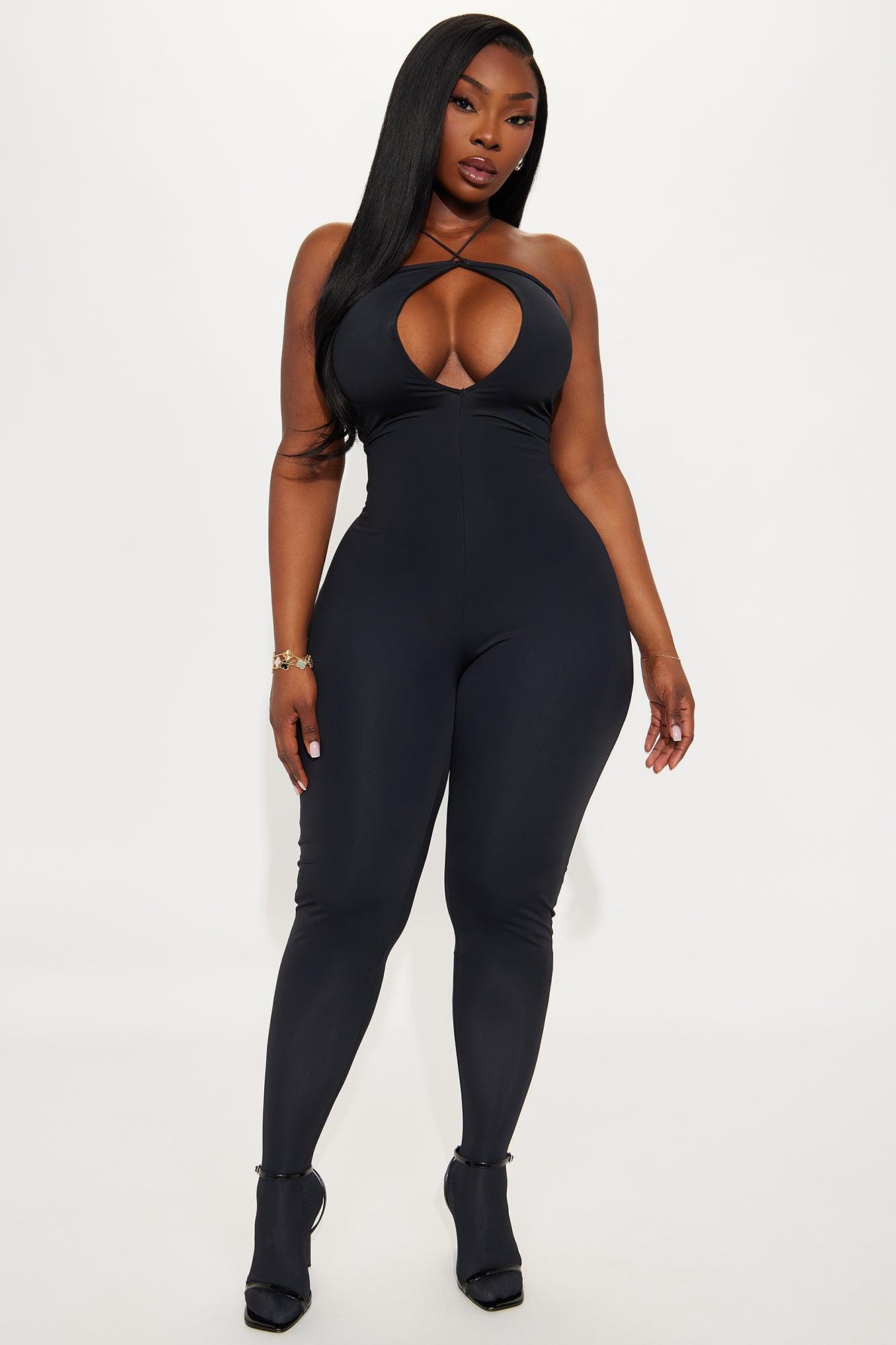 Isla Footed Skinny Jumpsuit - Black Female Product Image