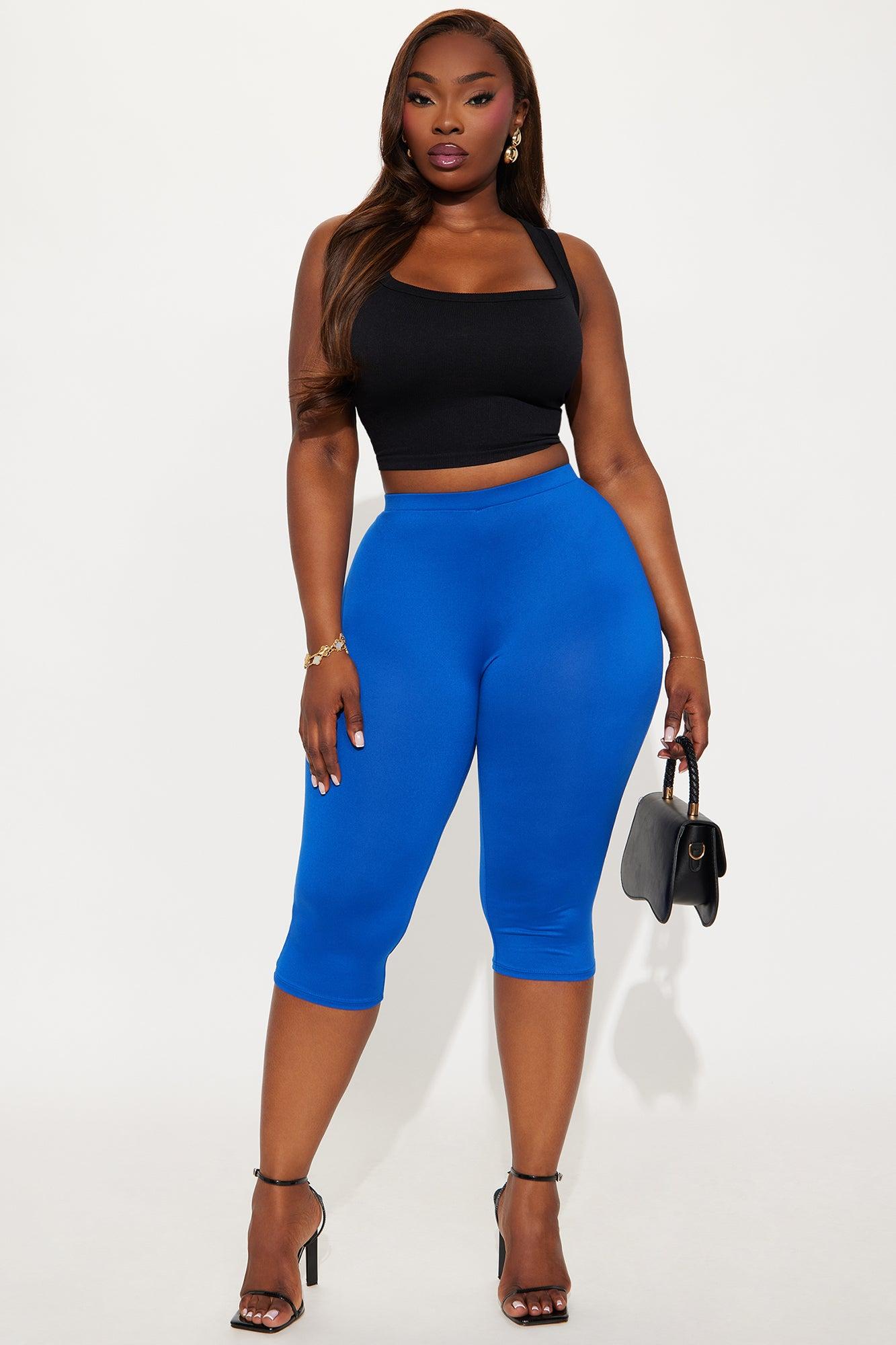 Just A Sip Capri Legging - Royal Female Product Image