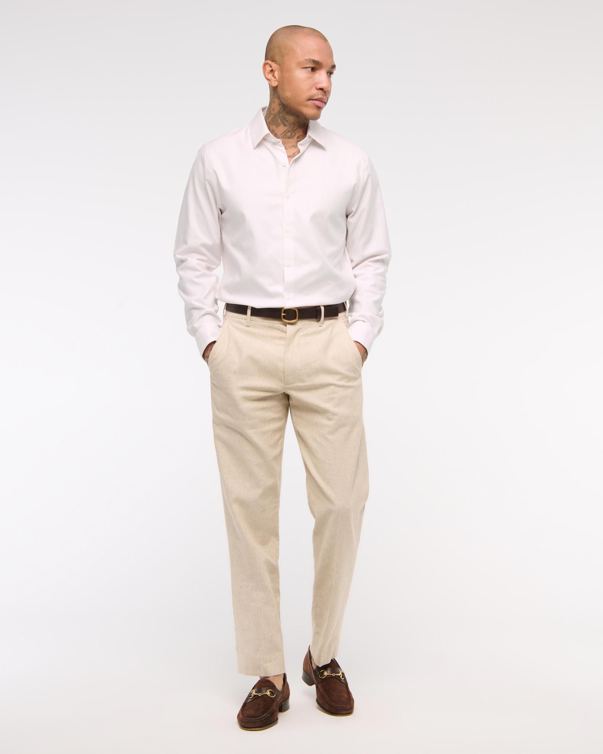 The A&F Collins Slim Suiting Shirt Product Image