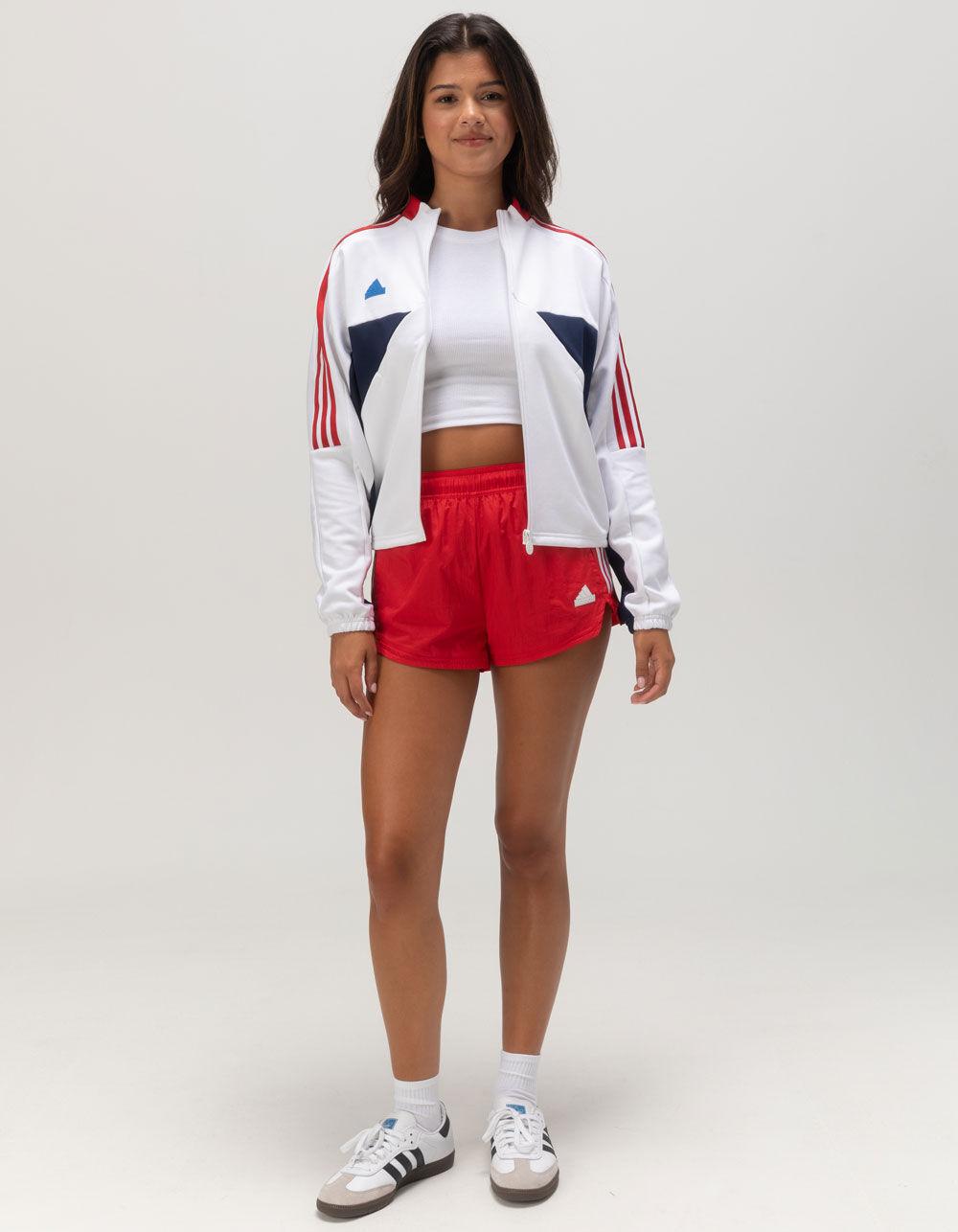 ADIDAS Tiro Cut 3-Stripes Womens Zip-Up Jacket - WHITE COMBO Product Image