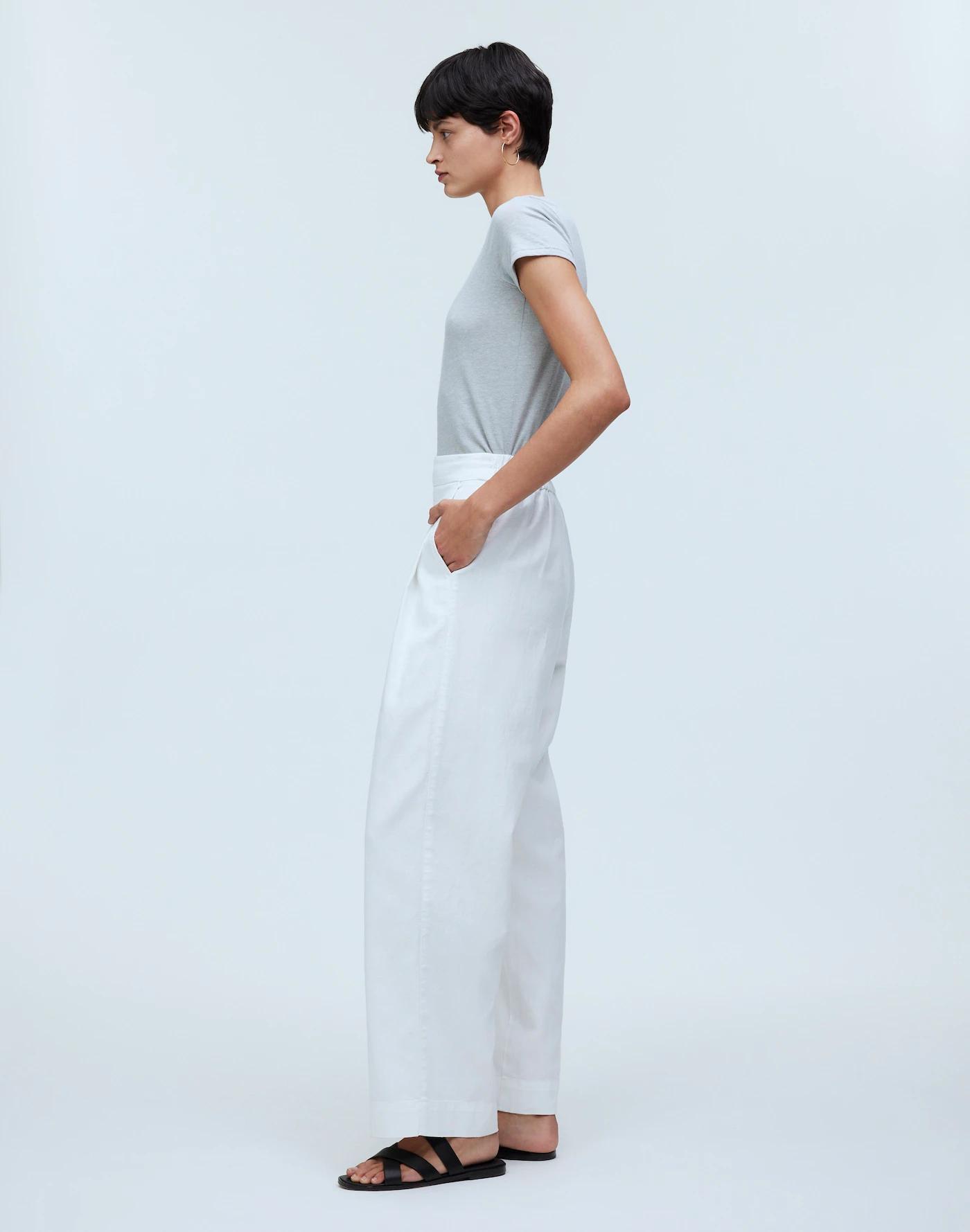 Pull-On Straight Crop Pant Product Image