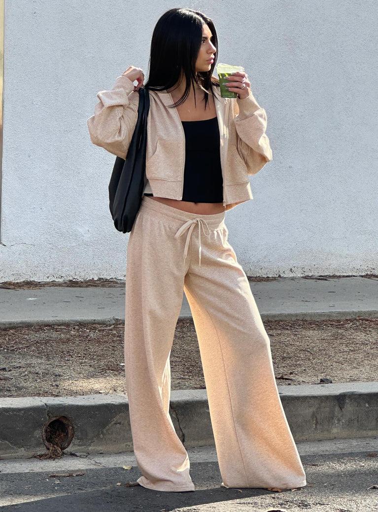 Mindful Low Rise Pant Oat Marle Product Image