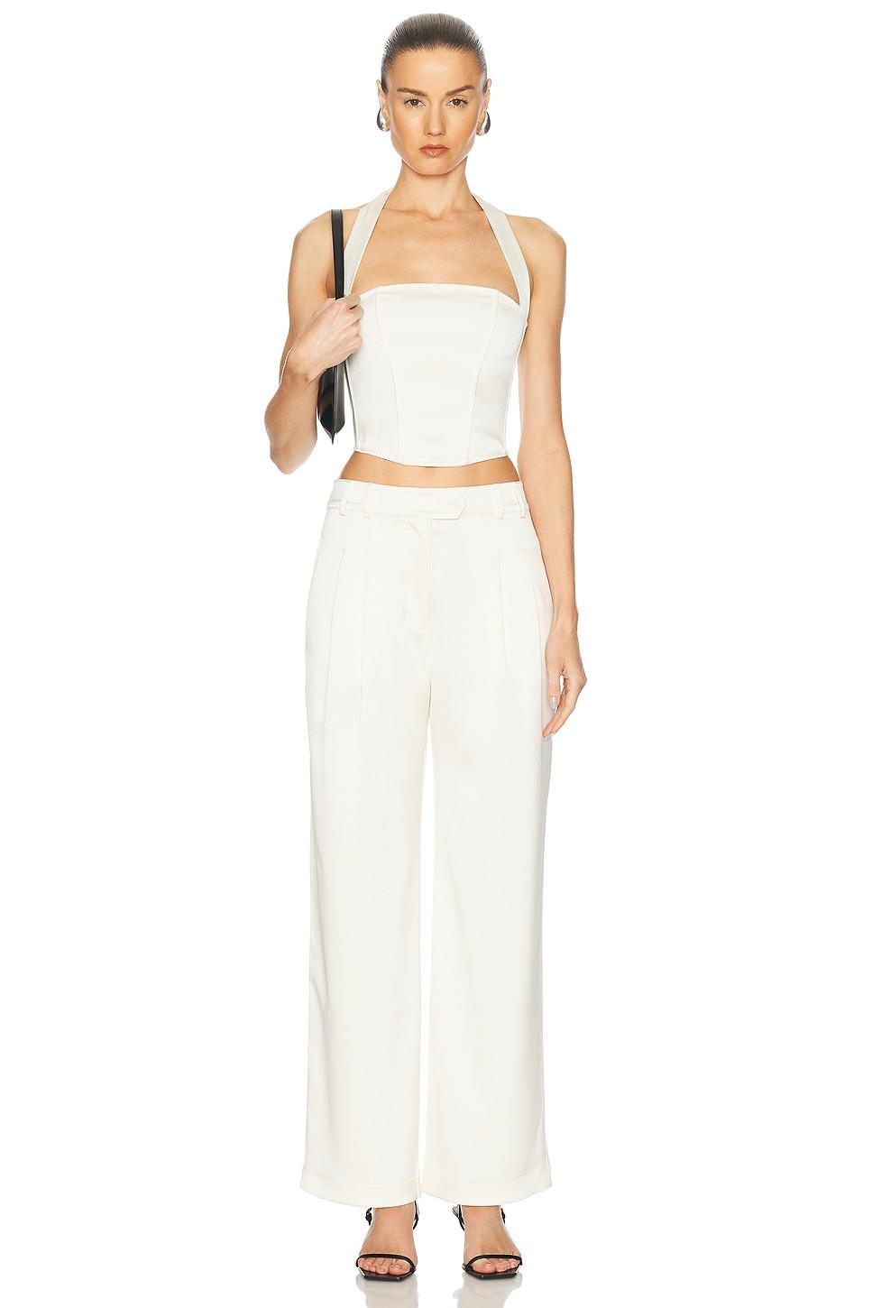 Satin Halter Corset Top Product Image