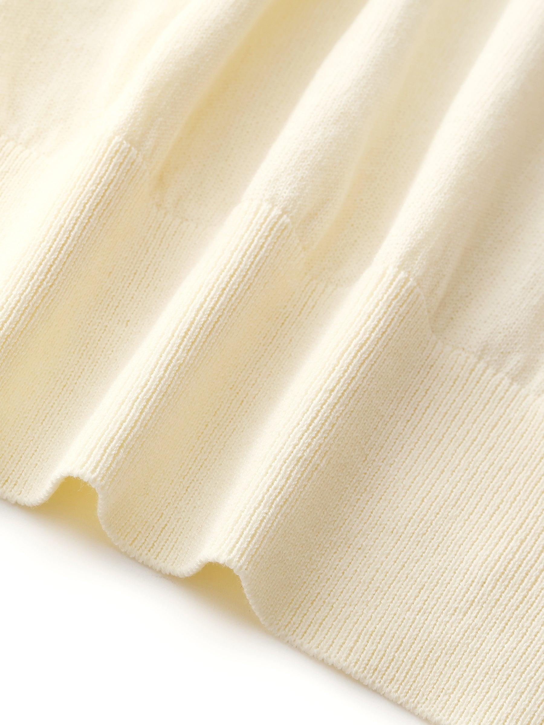 100% Cotton Sequined Embroidered Women Stretchy Knit Top Product Image