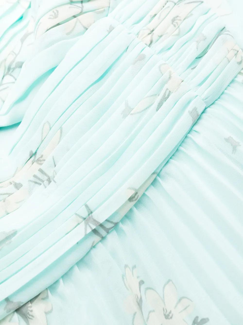 floral-print chiffon midi dress Product Image