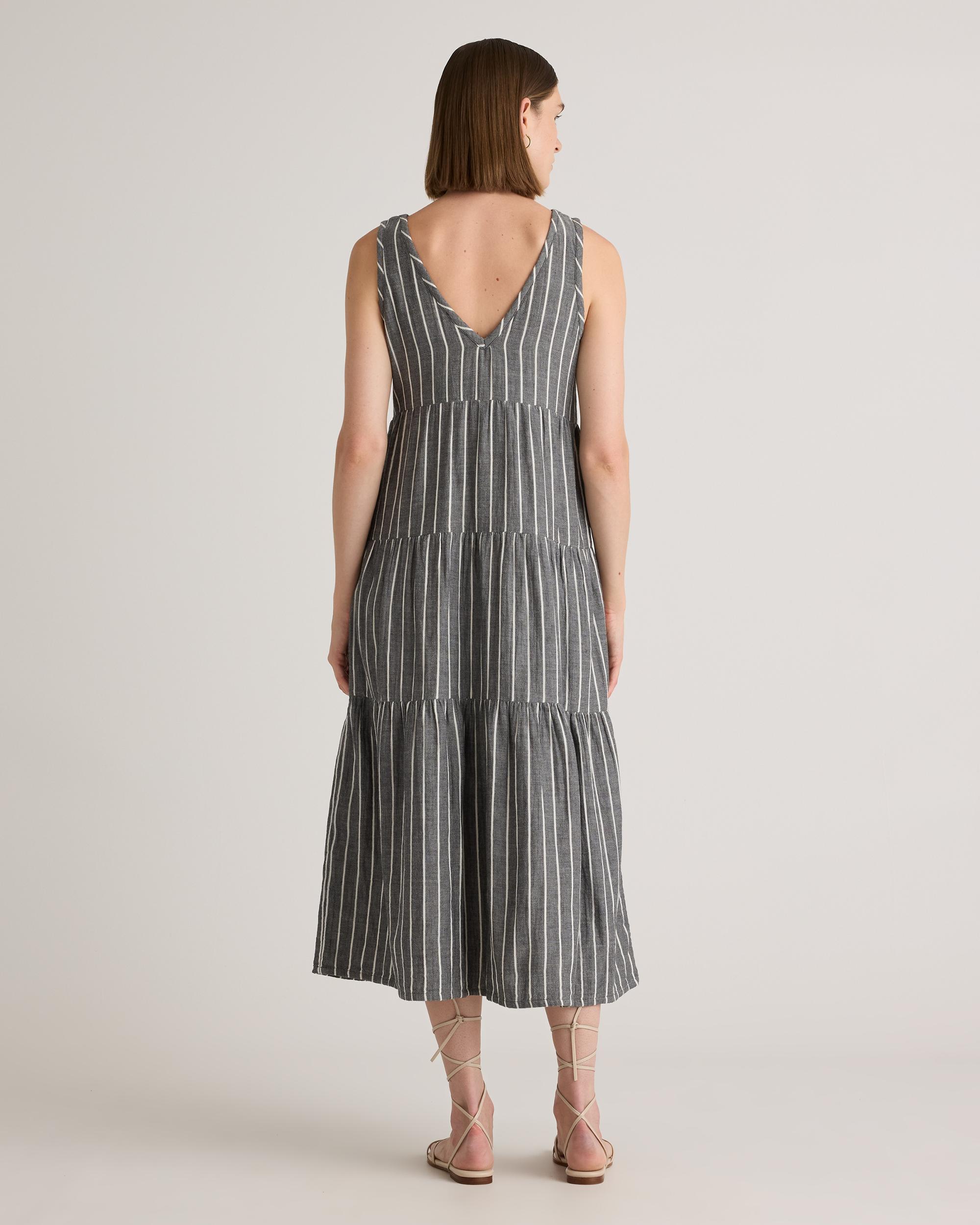 Quince | Women's Gauze Tiered Maxi Dress Organic Cotton Product Image