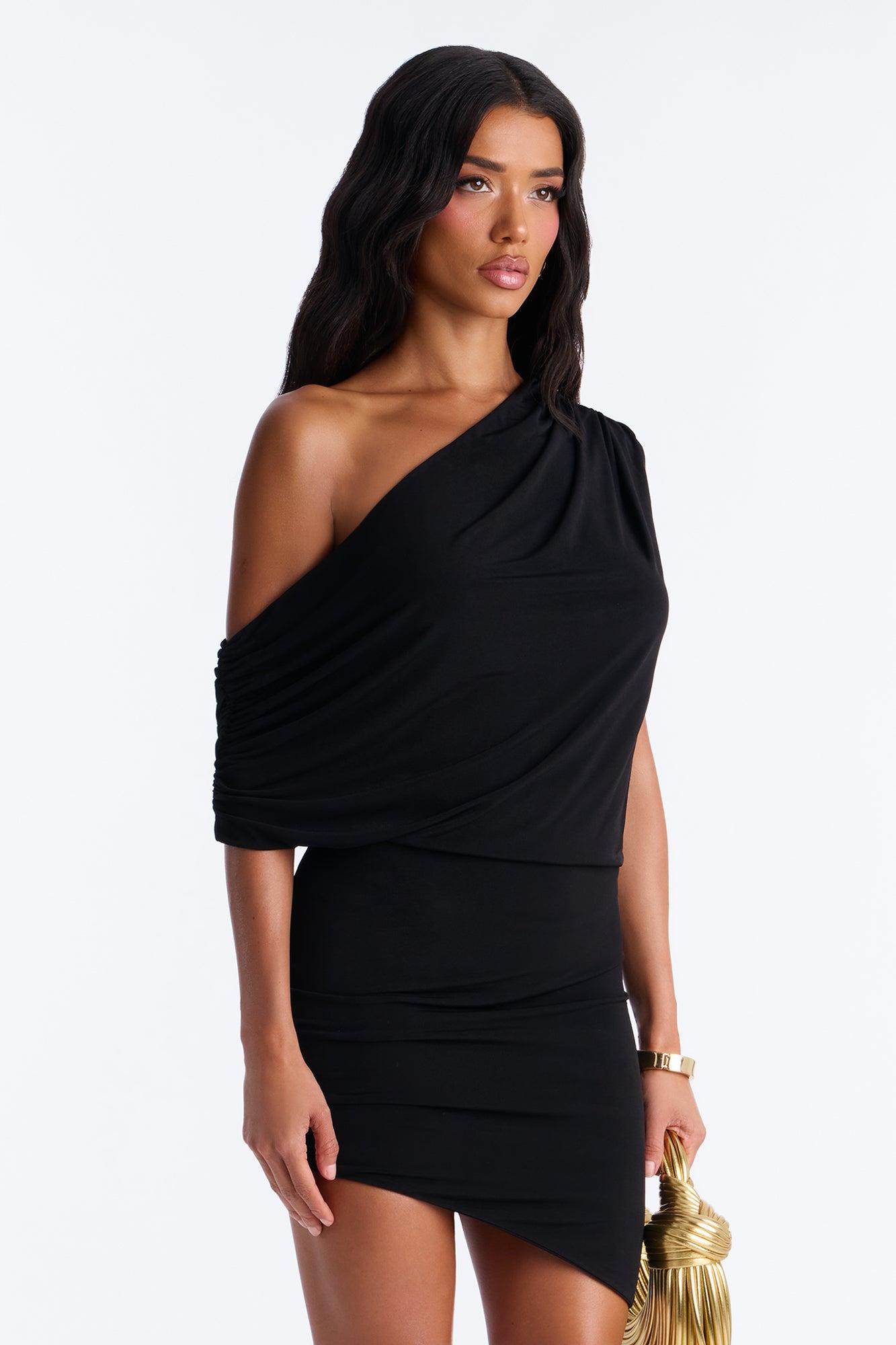 Taryn Midi Dress - Black Female Product Image