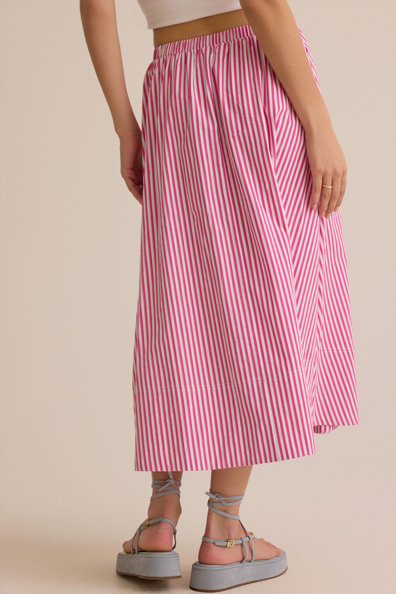 Sloane Stripe Midi Skirt Product Image