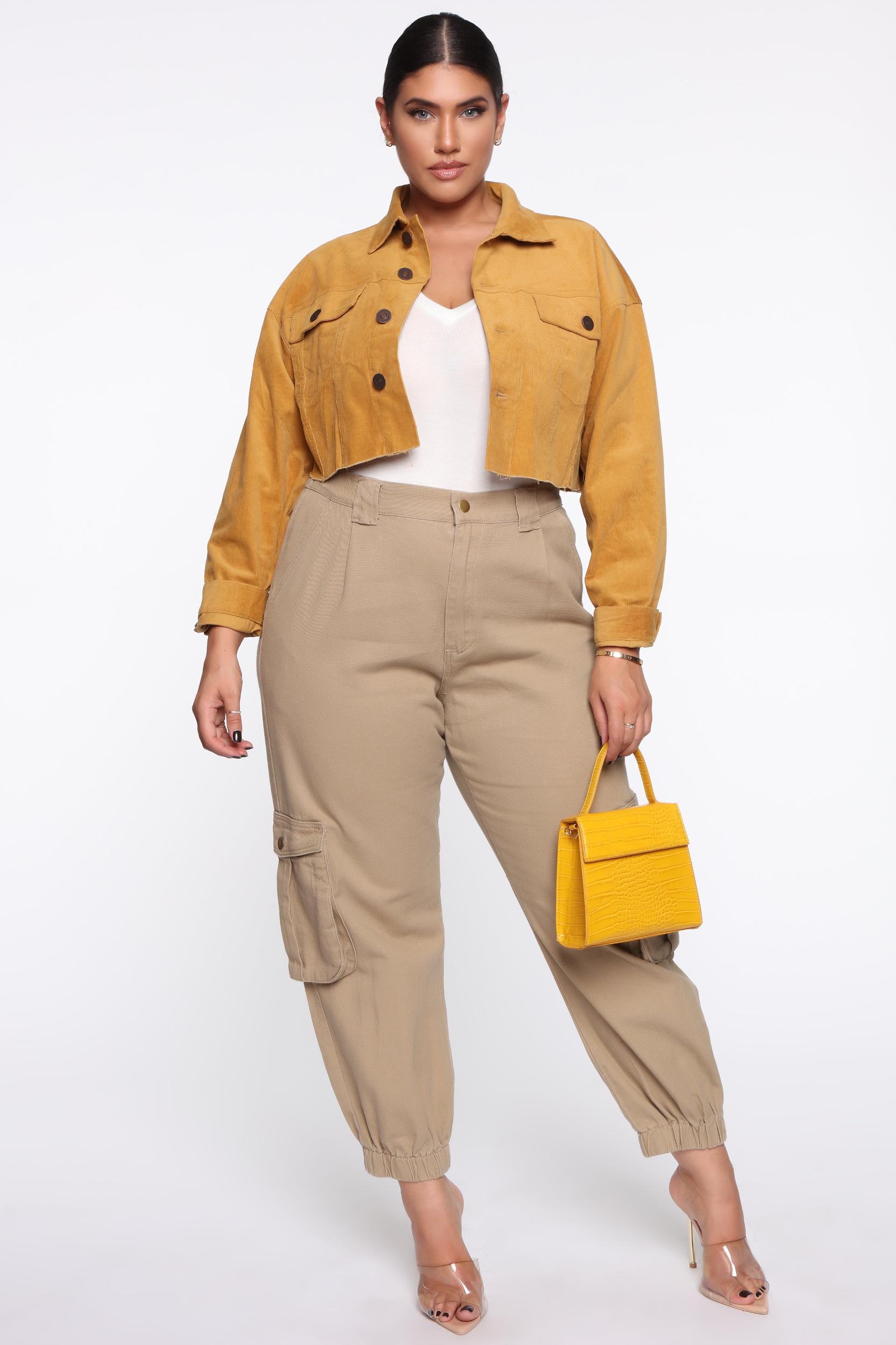 Leslie Cargo Joggers - Khaki Product Image