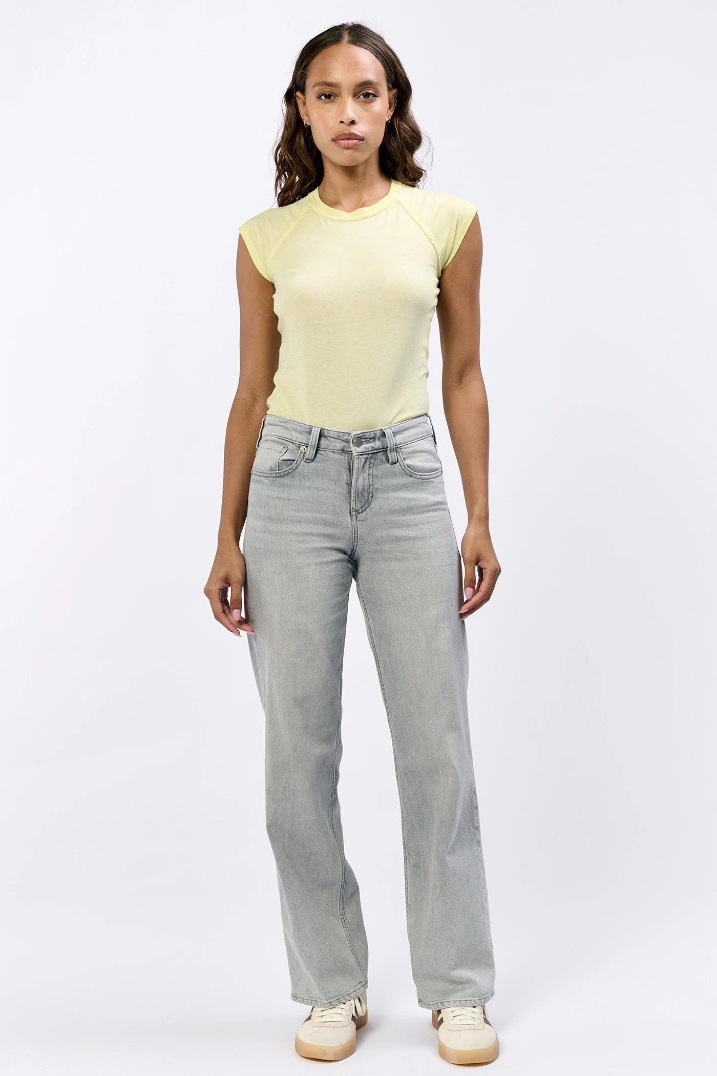 Taylor Midrise Clean Hem Denim Product Image