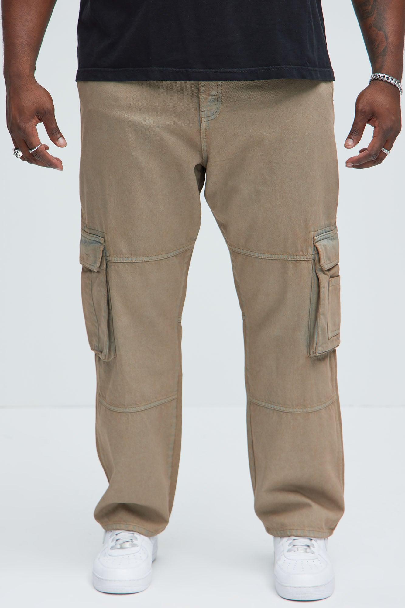 Mark Straight Cargo Jeans - Grey Mineral Wash Product Image
