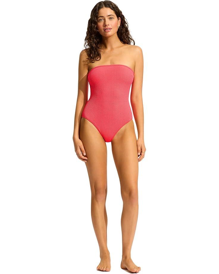 Women's Seafolly SeaDive Bandeau One-Piece Product Image