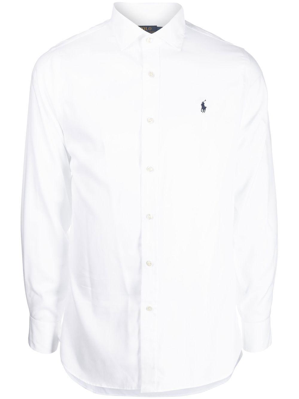 POLO RALPH LAUREN Long Sleeve Sport Shirt Clothing In White Product Image