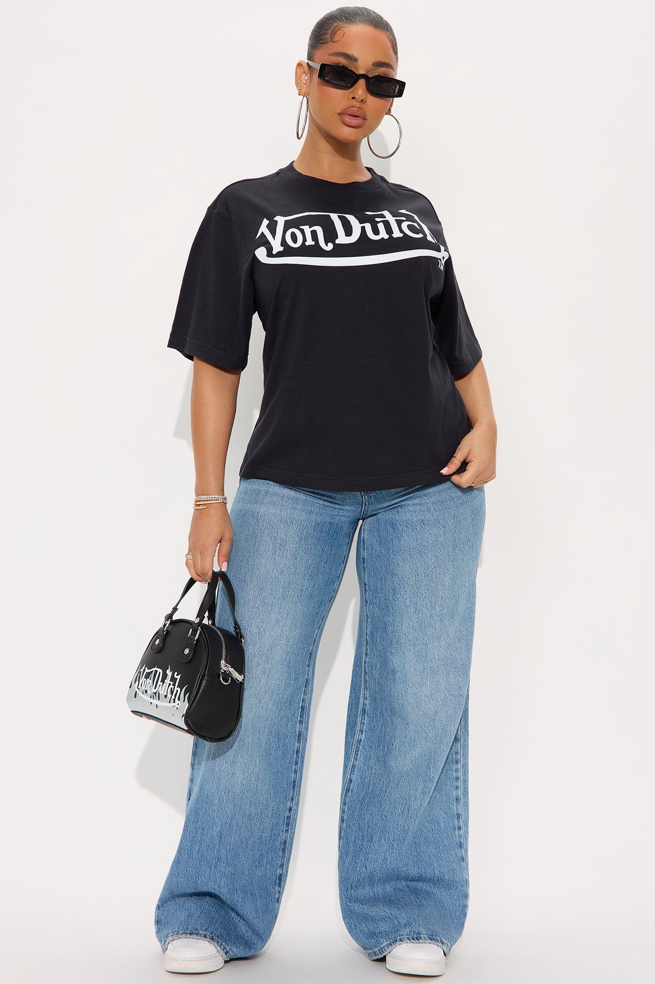 Von Dutch Classic Oversized Tee - Black Product Image
