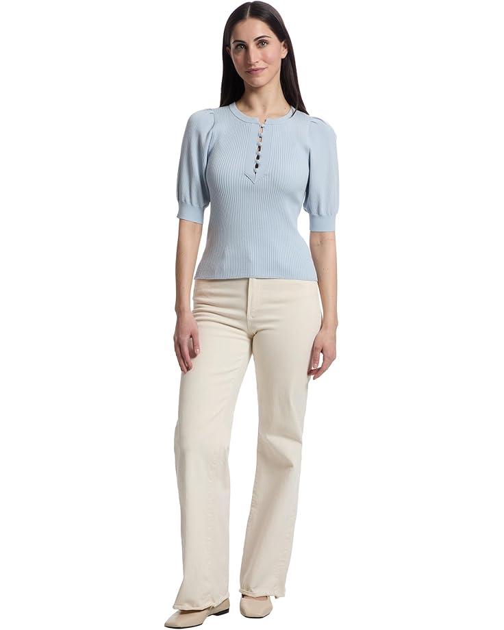 Petite Cable-knit Cotton Polo Sweater Product Image