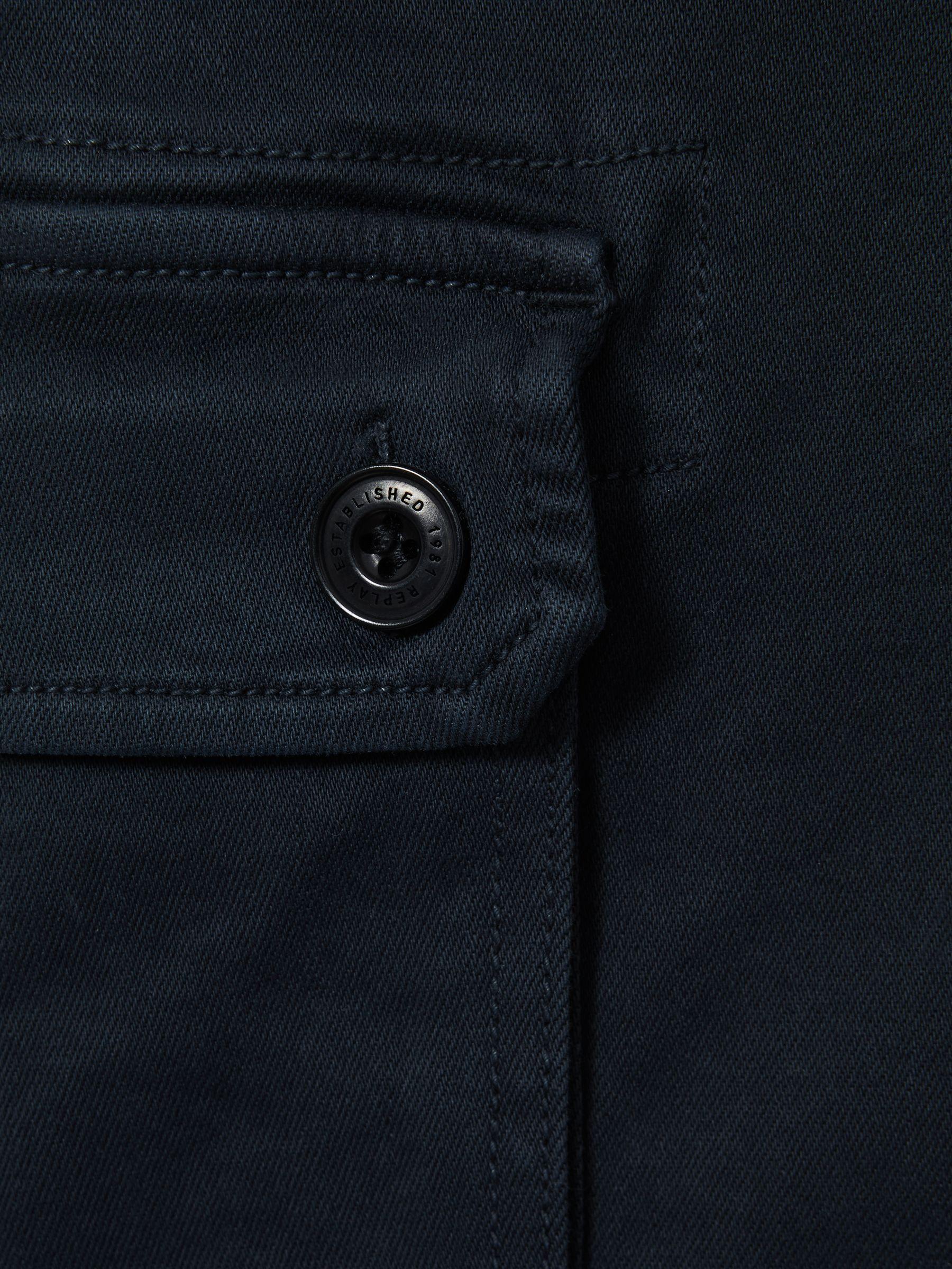 Slim Fit Cargo Trousers in Blue Product Image