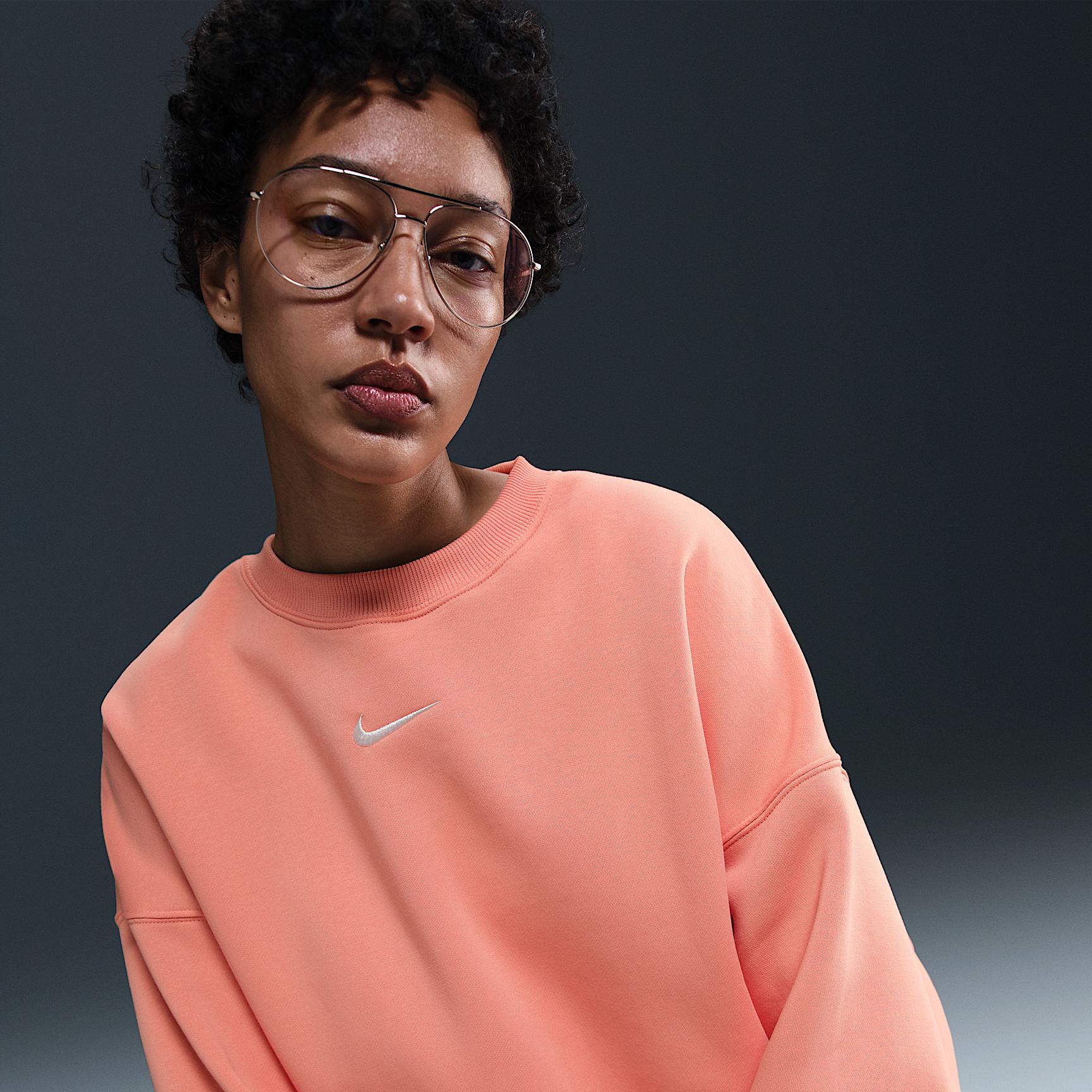 Womens Nike Sportswear Phoenix Fleece Over-Oversized Crew-Neck Sweatshirt | DQ5761-844 Product Image