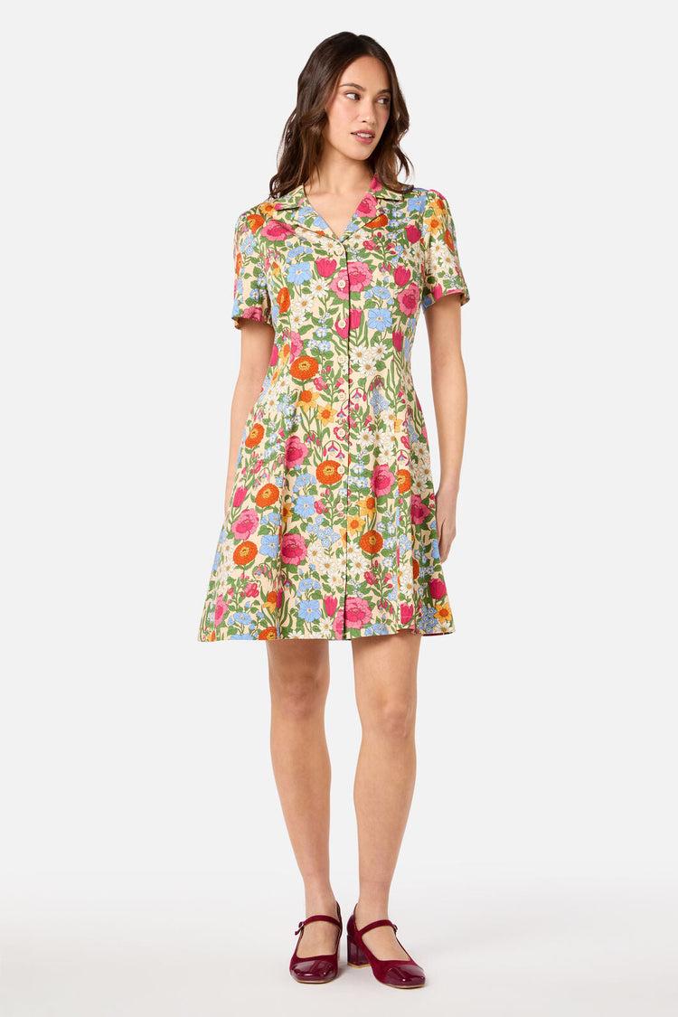 Floral Field Shirt Dress Product Image