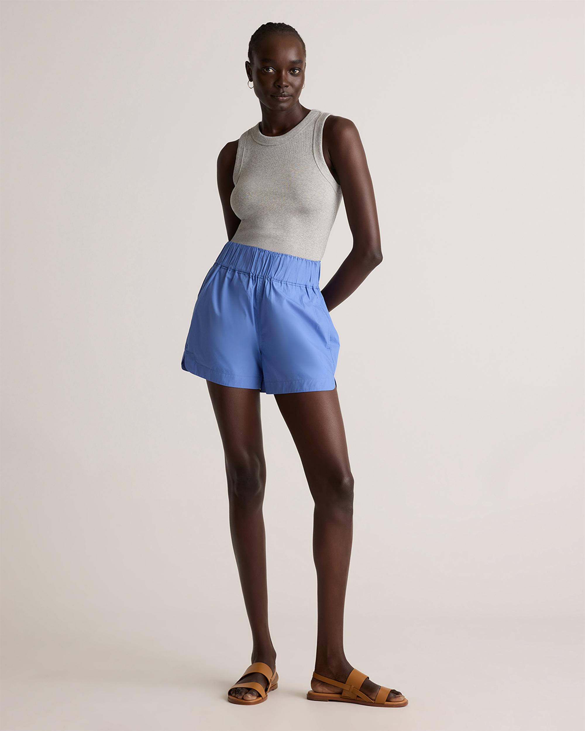 Quince | Women's Poplin Pull-On Shorts Size XL, Organic Cotton Product Image