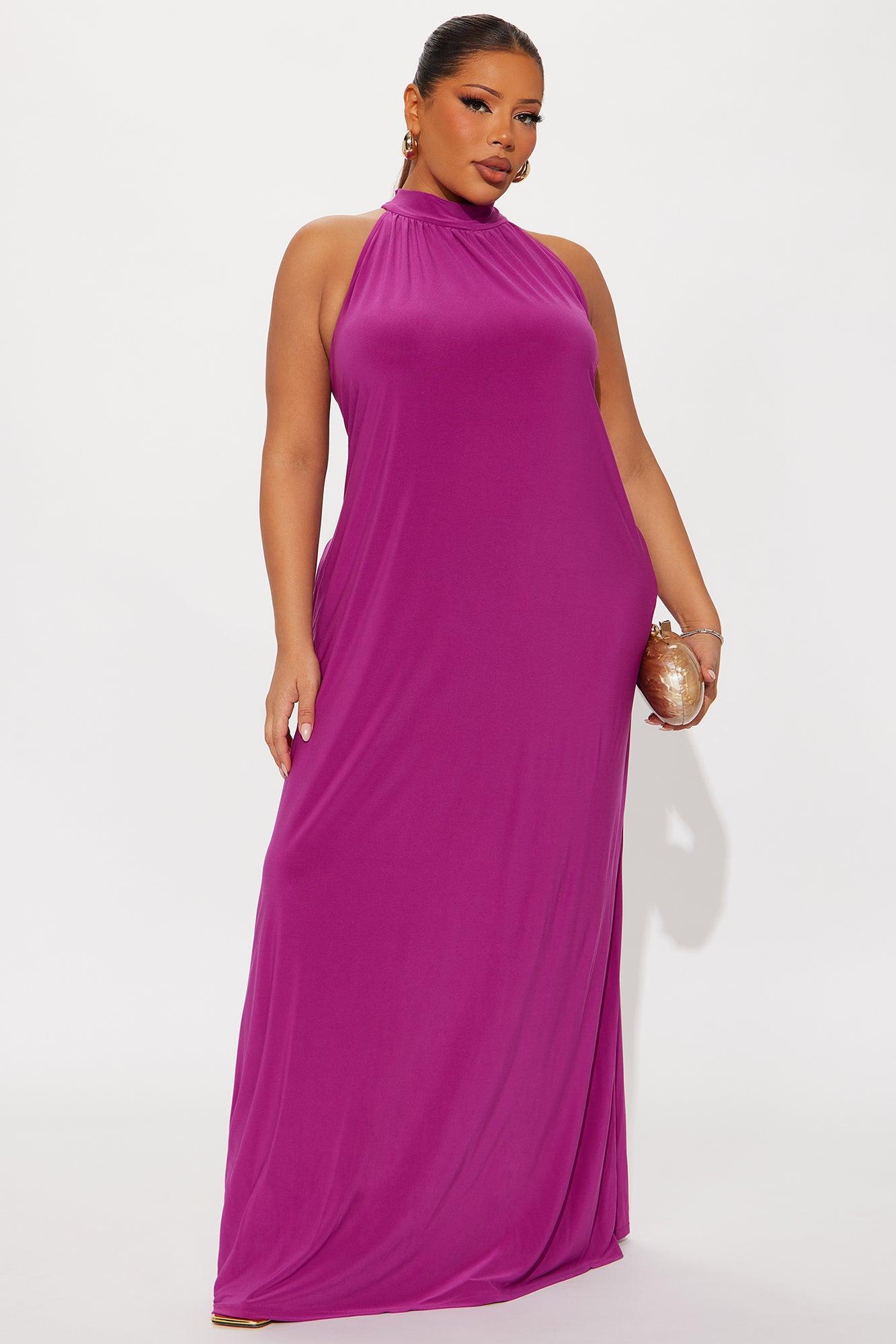 Irina Flowy Maxi Dress - Magenta Female Product Image