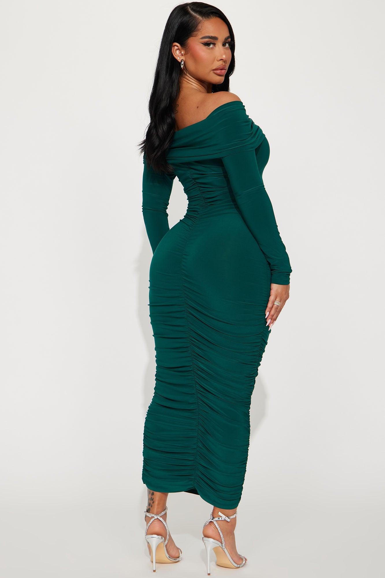 Rebecca Midi Dress - Hunter Product Image