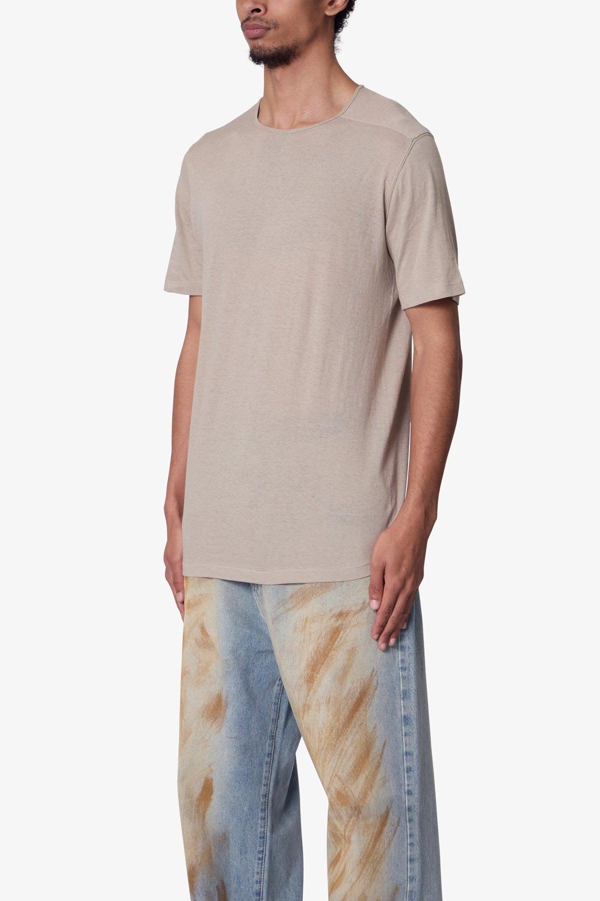 Sheer Crewneck Tee - Bone Product Image