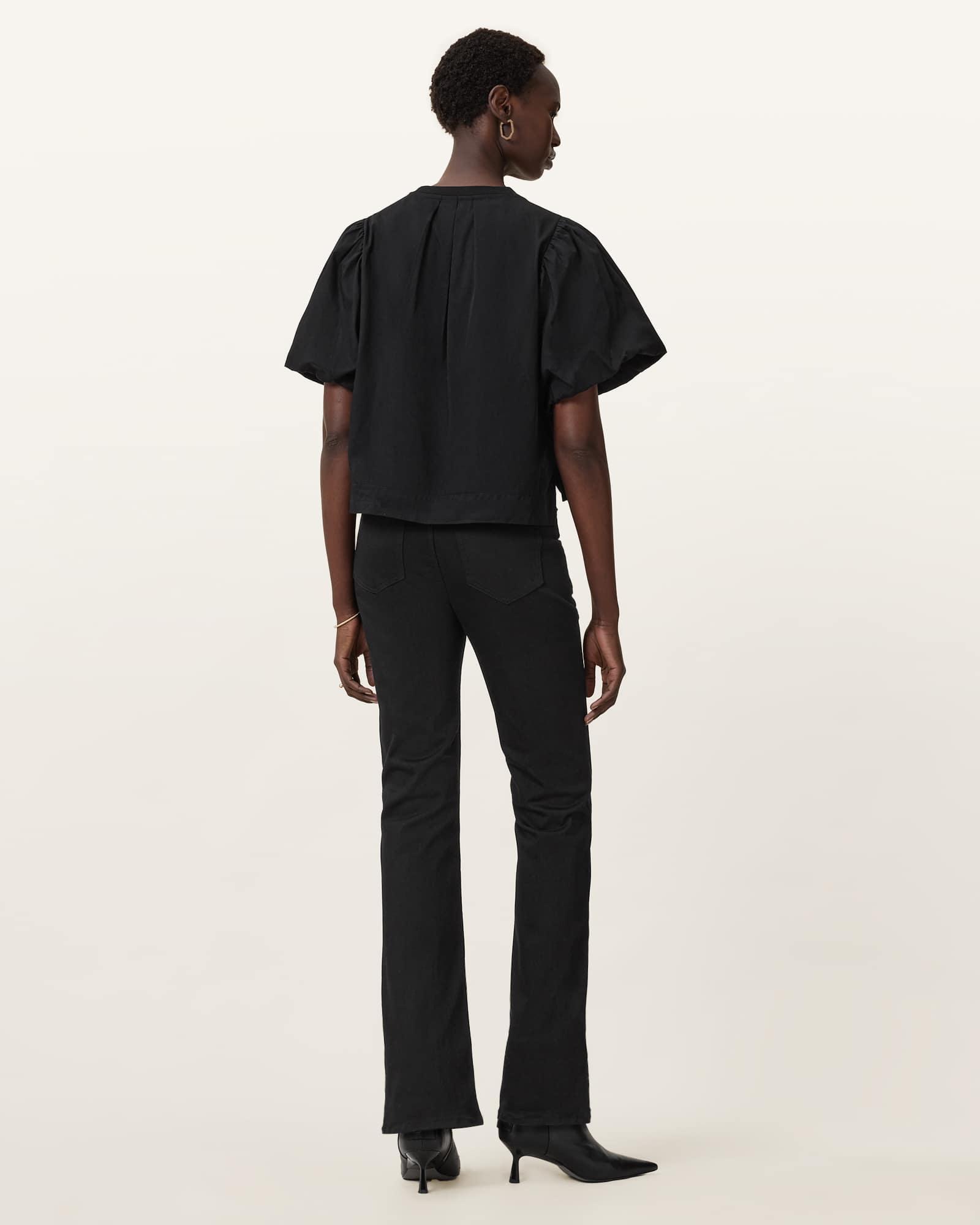 Haldan Denim Bootcut Jeans PERFECT BLACK | ALLSAINTS US Product Image