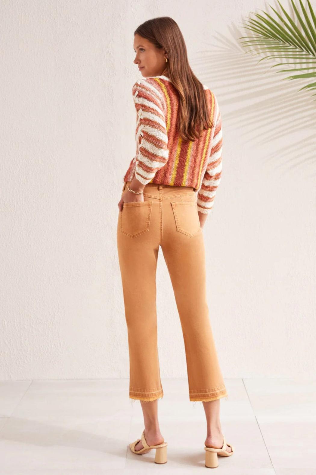 Cashew Stretch Crop Jeans Product Image