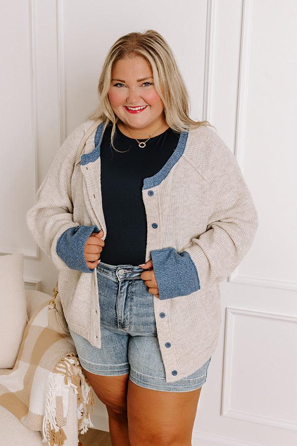 Falling Leaves Knit Cardigan Curves Product Image