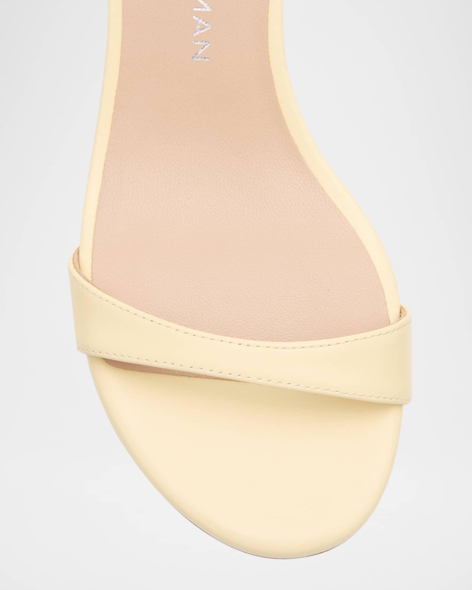 Nudist Leather Ankle-Wrap Sandals Product Image