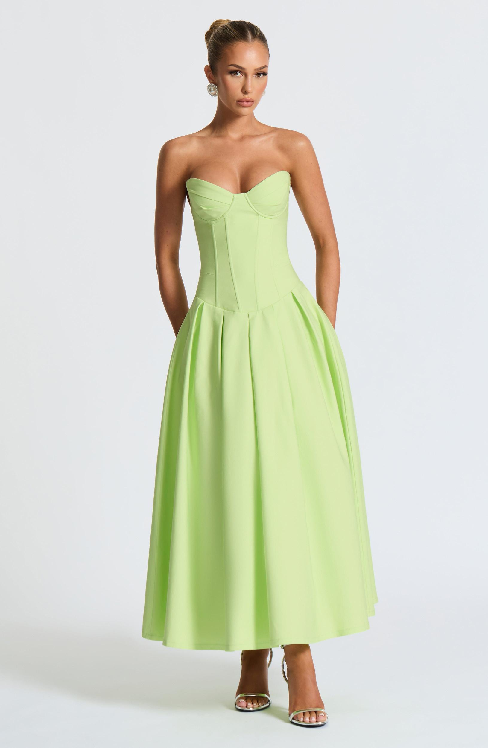 Salma Midi Dress - Lime Product Image