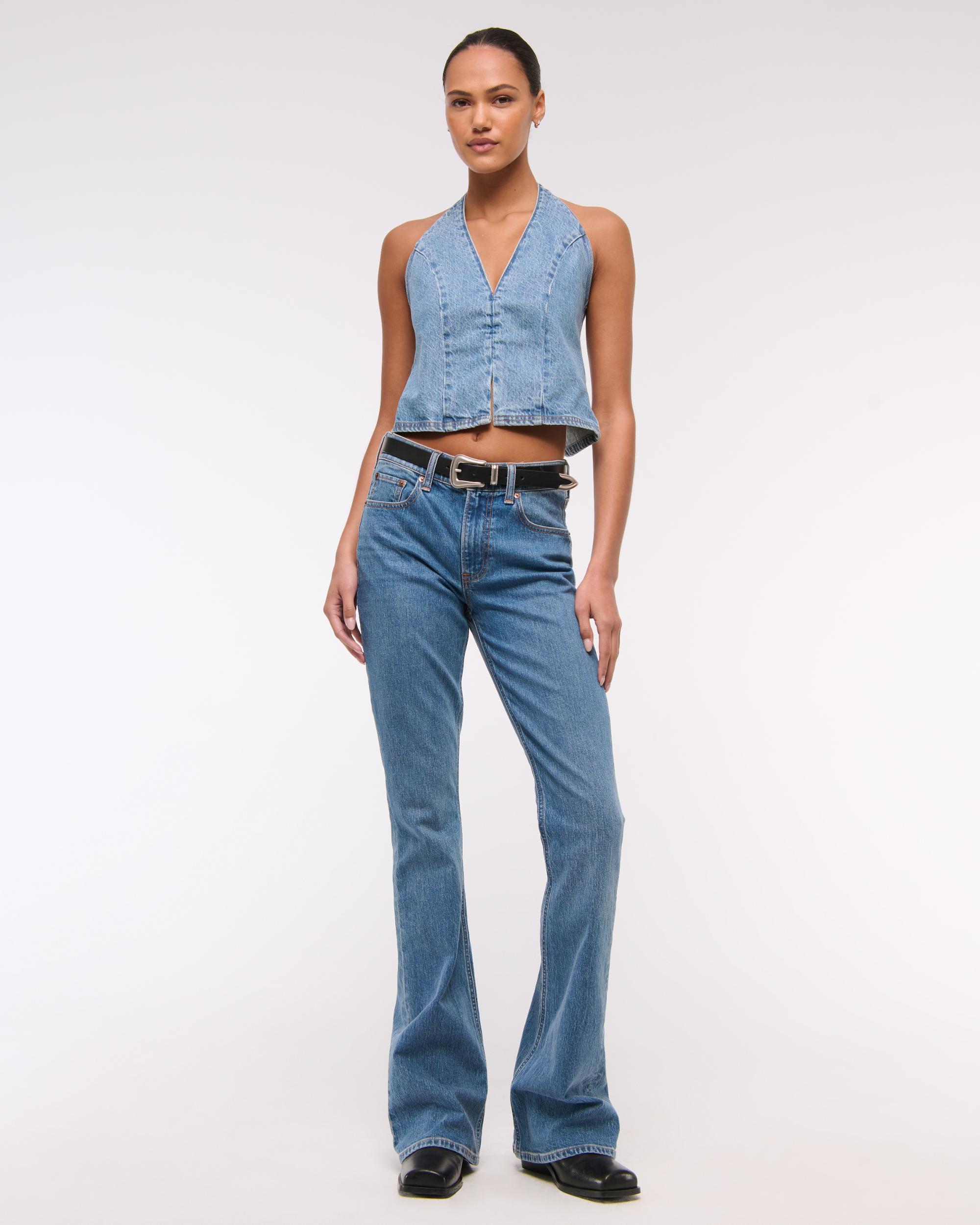 Denim Halter Vest Product Image