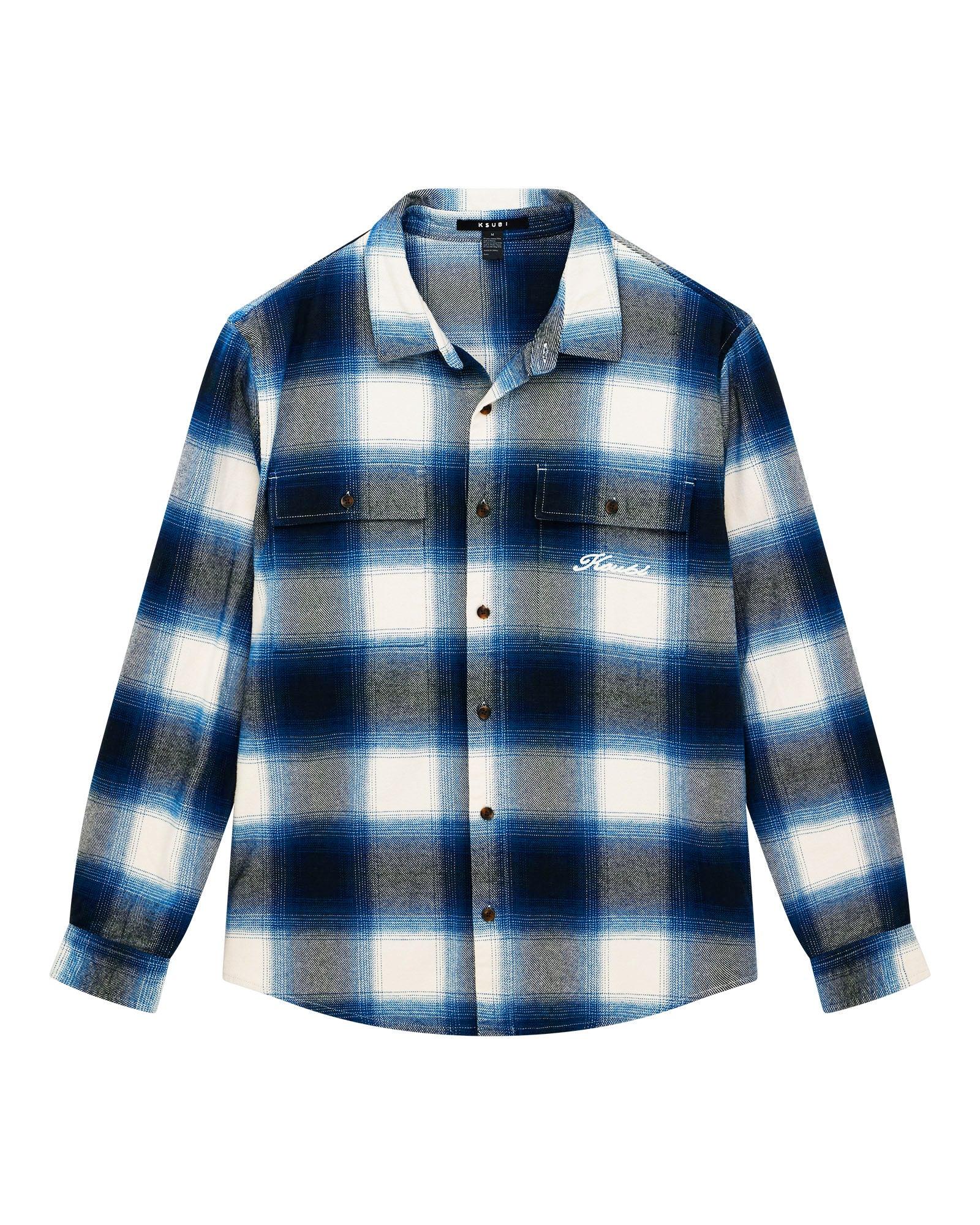 ROSEBOWL LS SHIRT SALTED BLUE Male Product Image