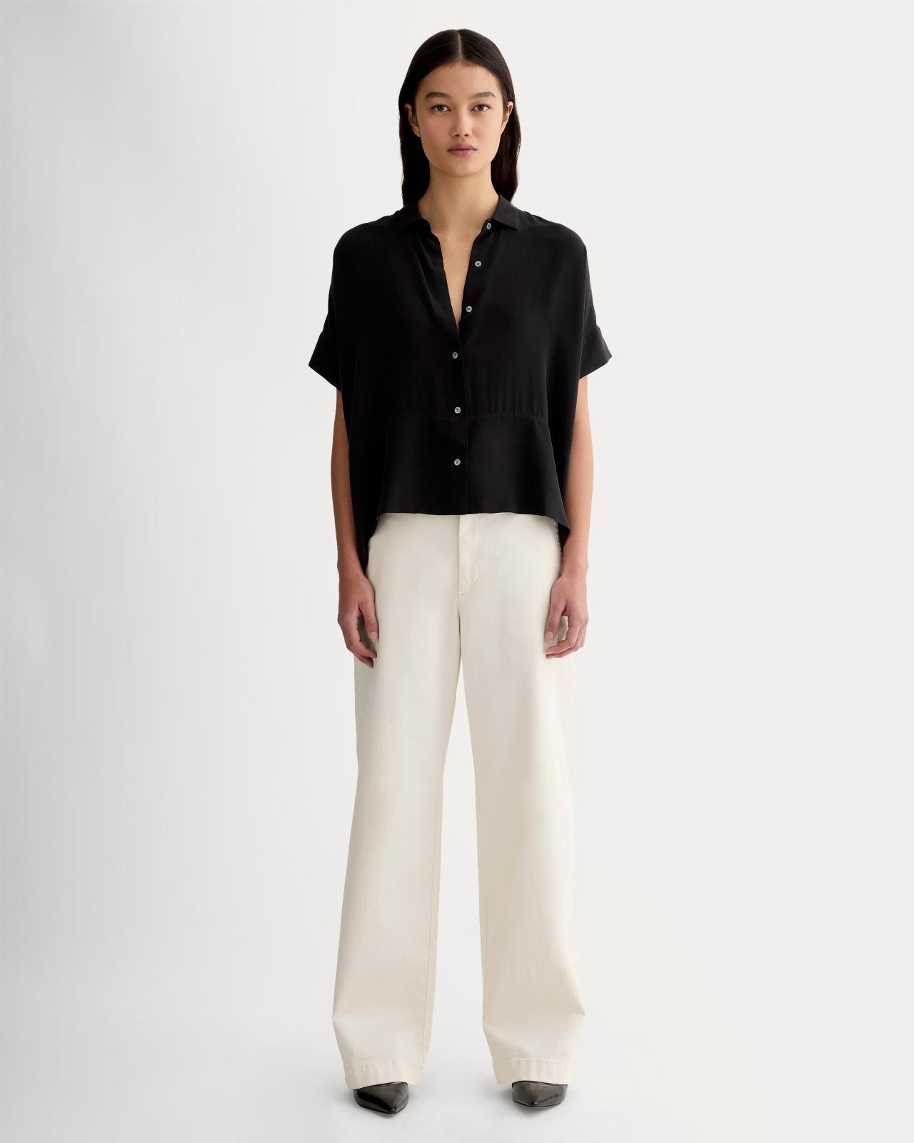 Womens Boxy Shirt in Washable Silk by Everlane Size 0 Product Image