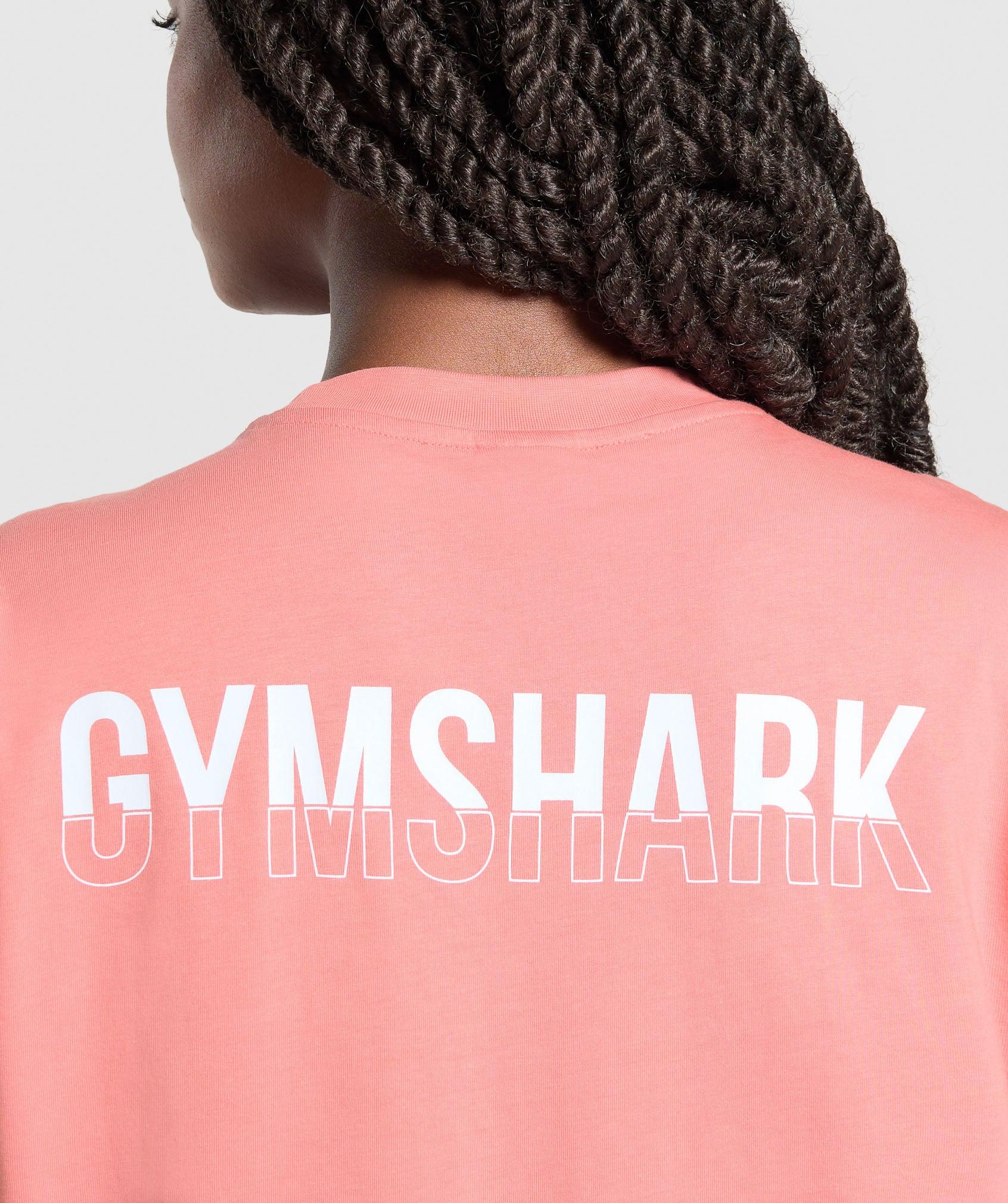 Gymshark Fraction Oversized T-Shirt - Classic Pink Female Product Image