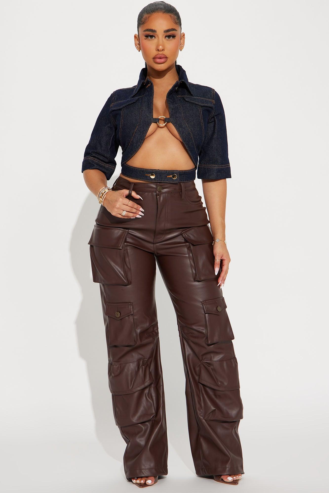 Ridin' Around Denim Top - Dark Wash Product Image