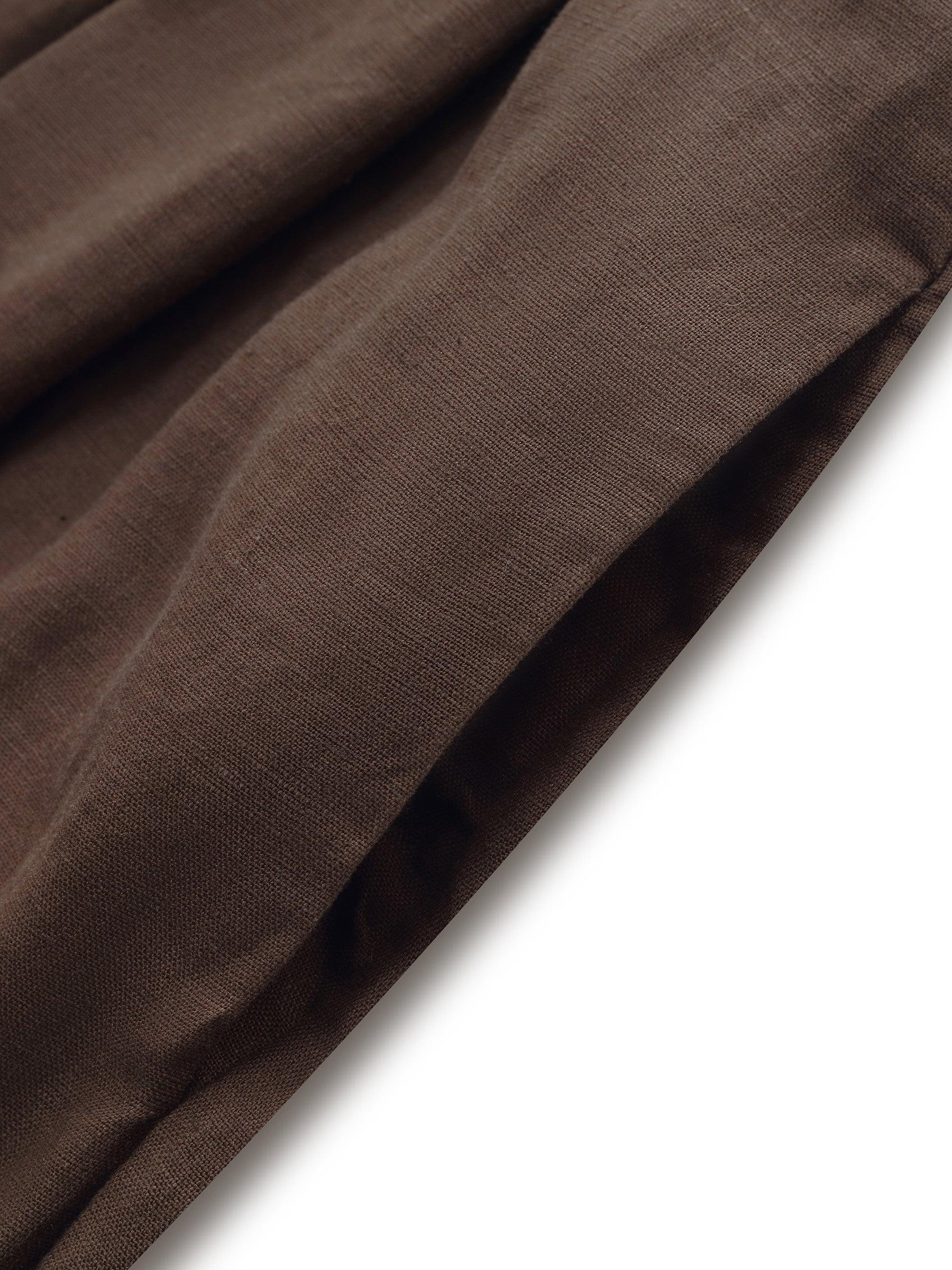 100% Linen Women High-Waisted A-Line Skirt Product Image