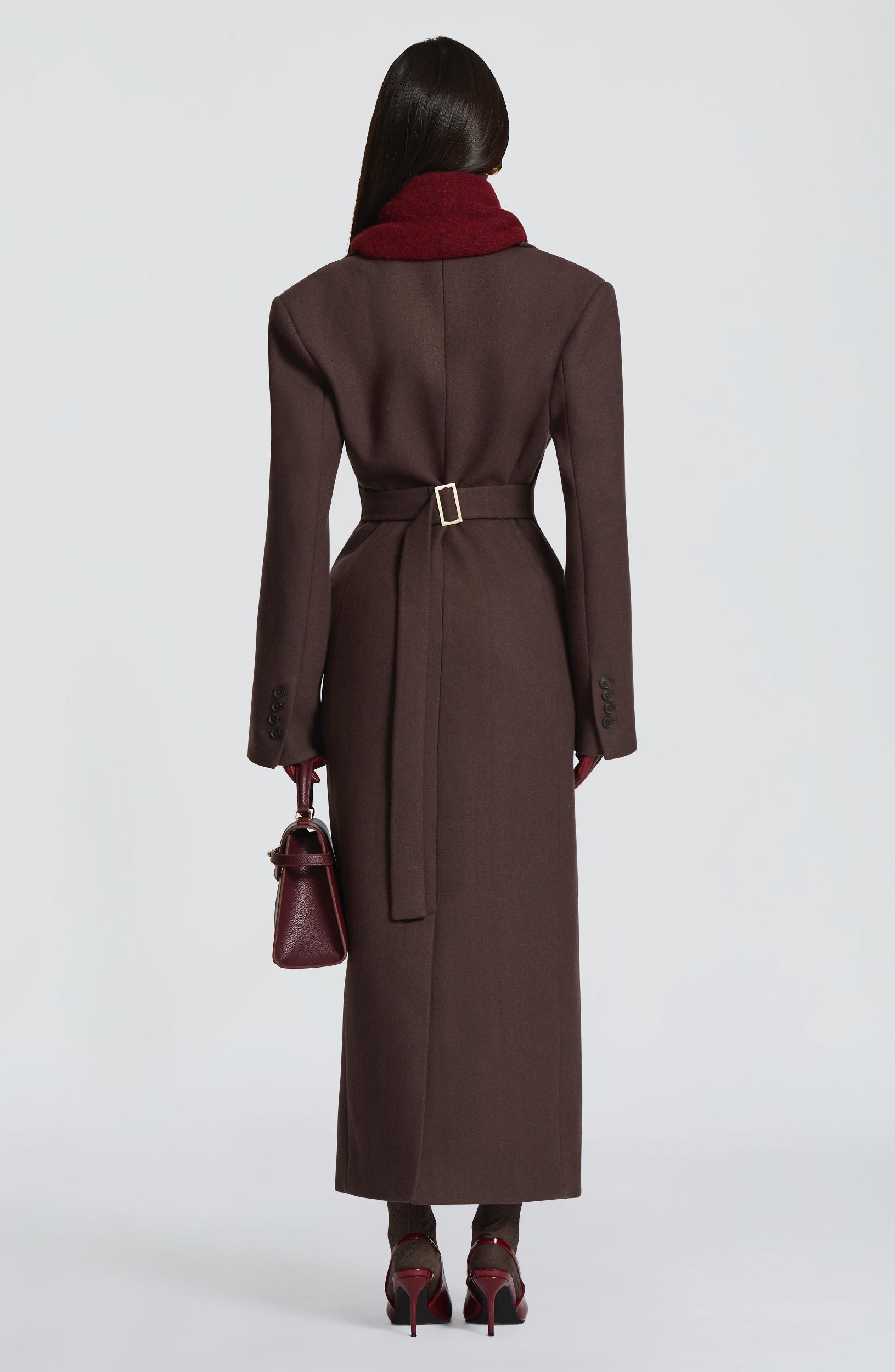 Ursula Coat - Plum Brown Product Image