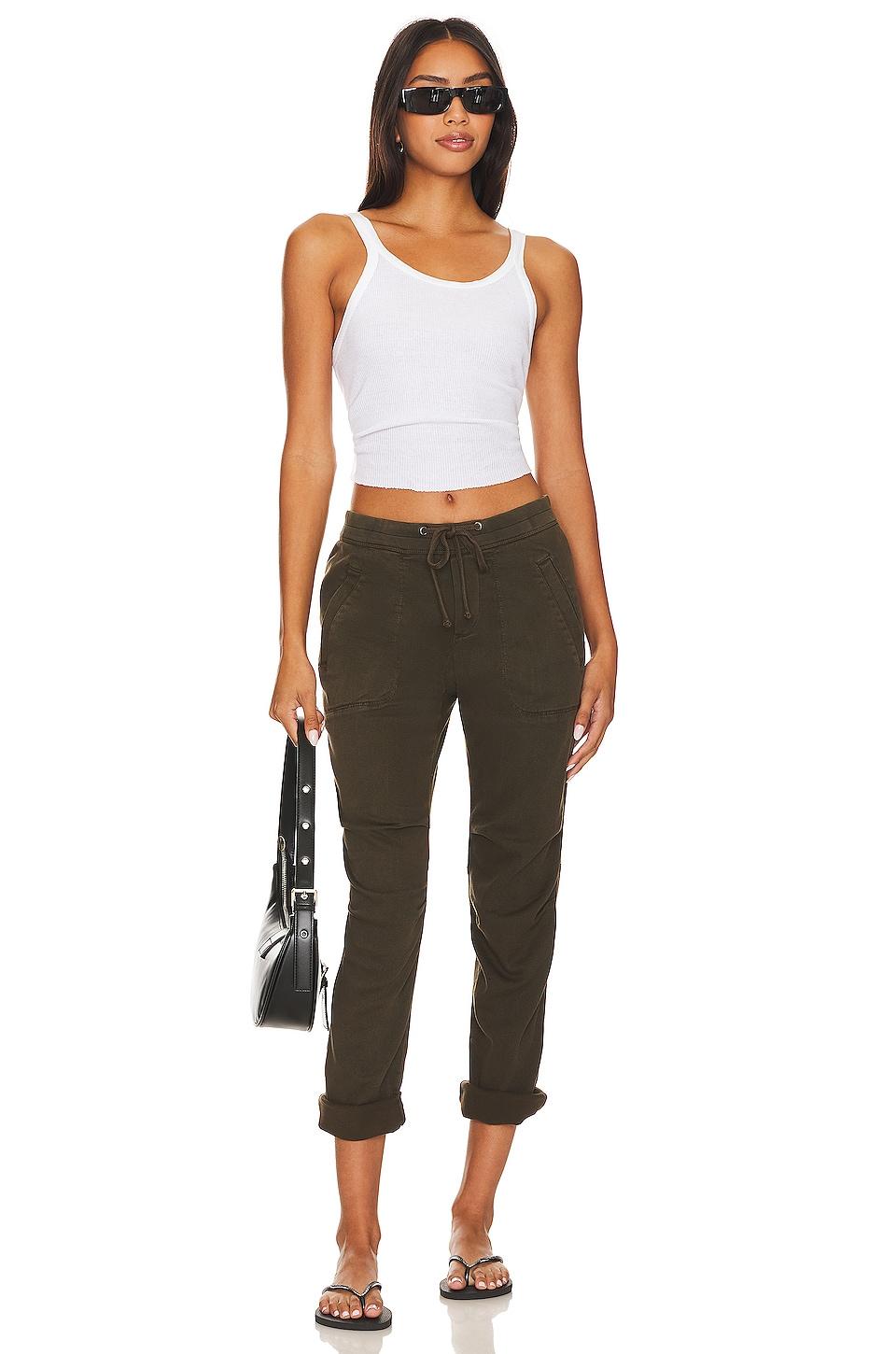 Soft Drape Utility Pant in Smoky Green James Perse Product Image